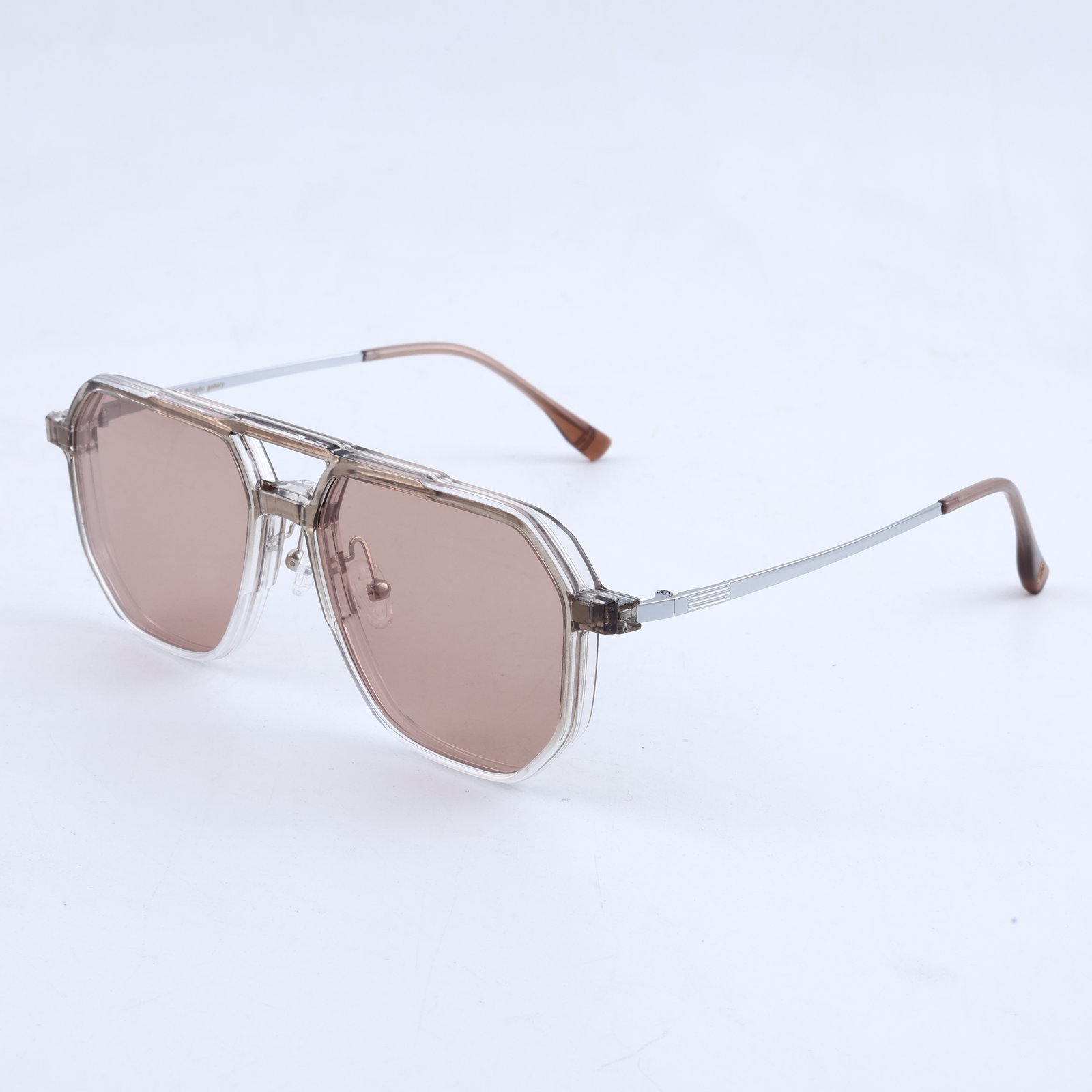 OG Rose Titan | Crystal Aviator Luxe Sunglasses