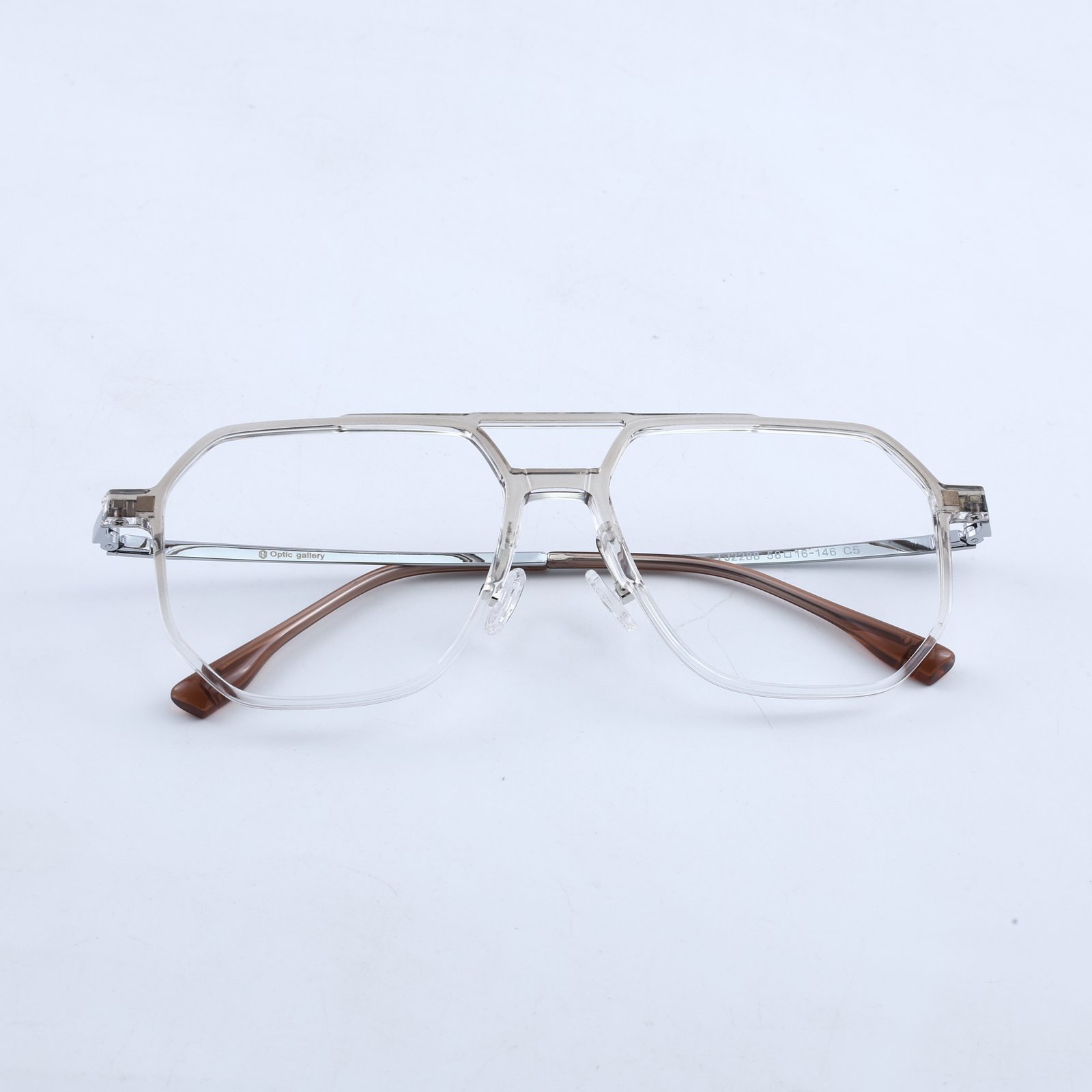 OG Rose Titan | Crystal Aviator Luxe Sunglasses