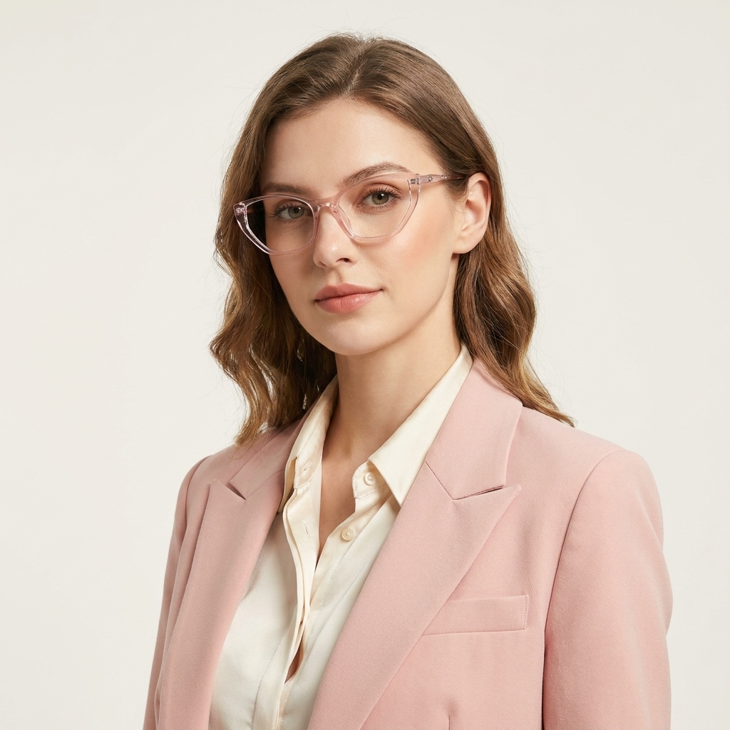 OG Rose Whisper Air | Ultra-Light Transparent Pink Eyeglasses