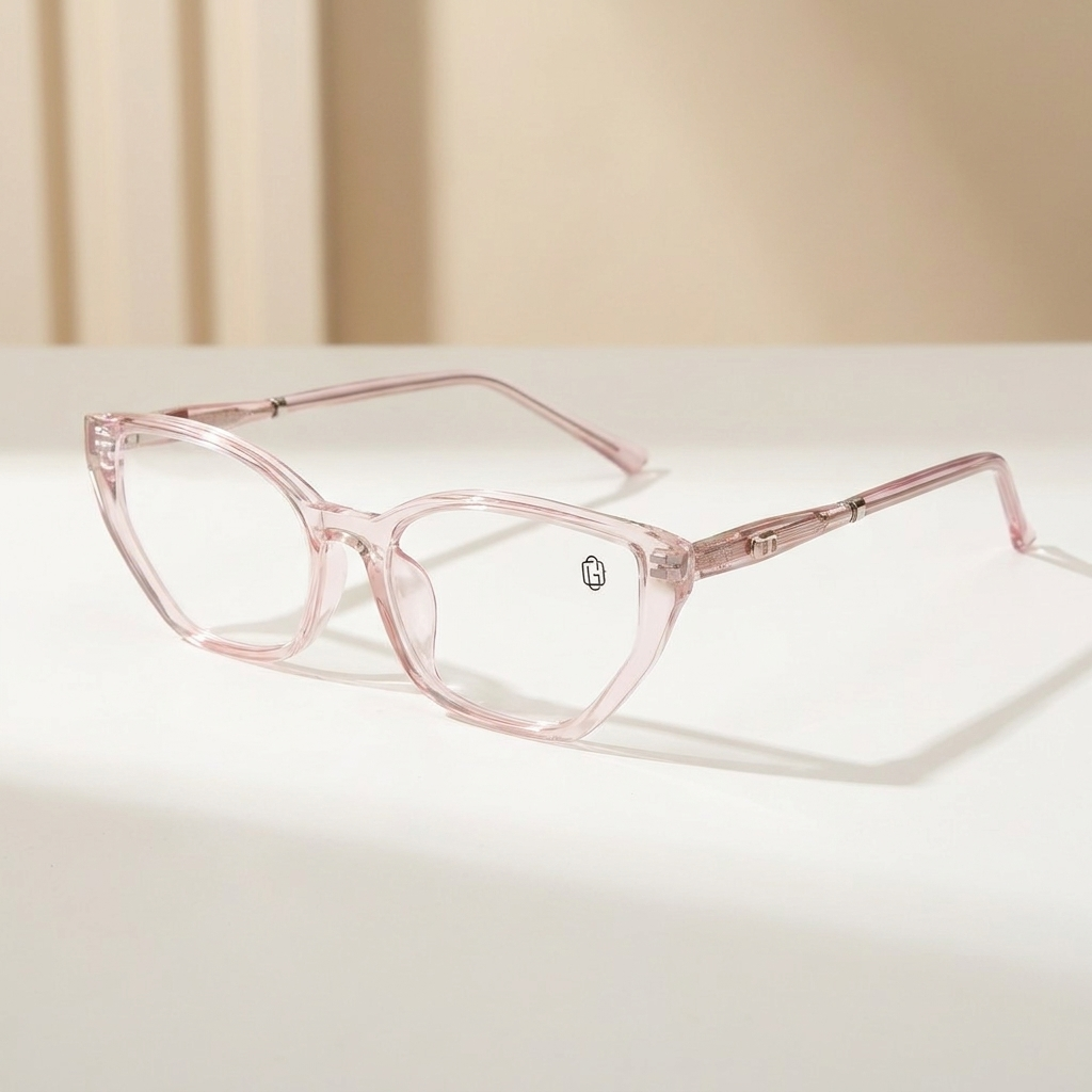 OG Rose Whisper Air | Ultra-Light Transparent Pink Eyeglasses