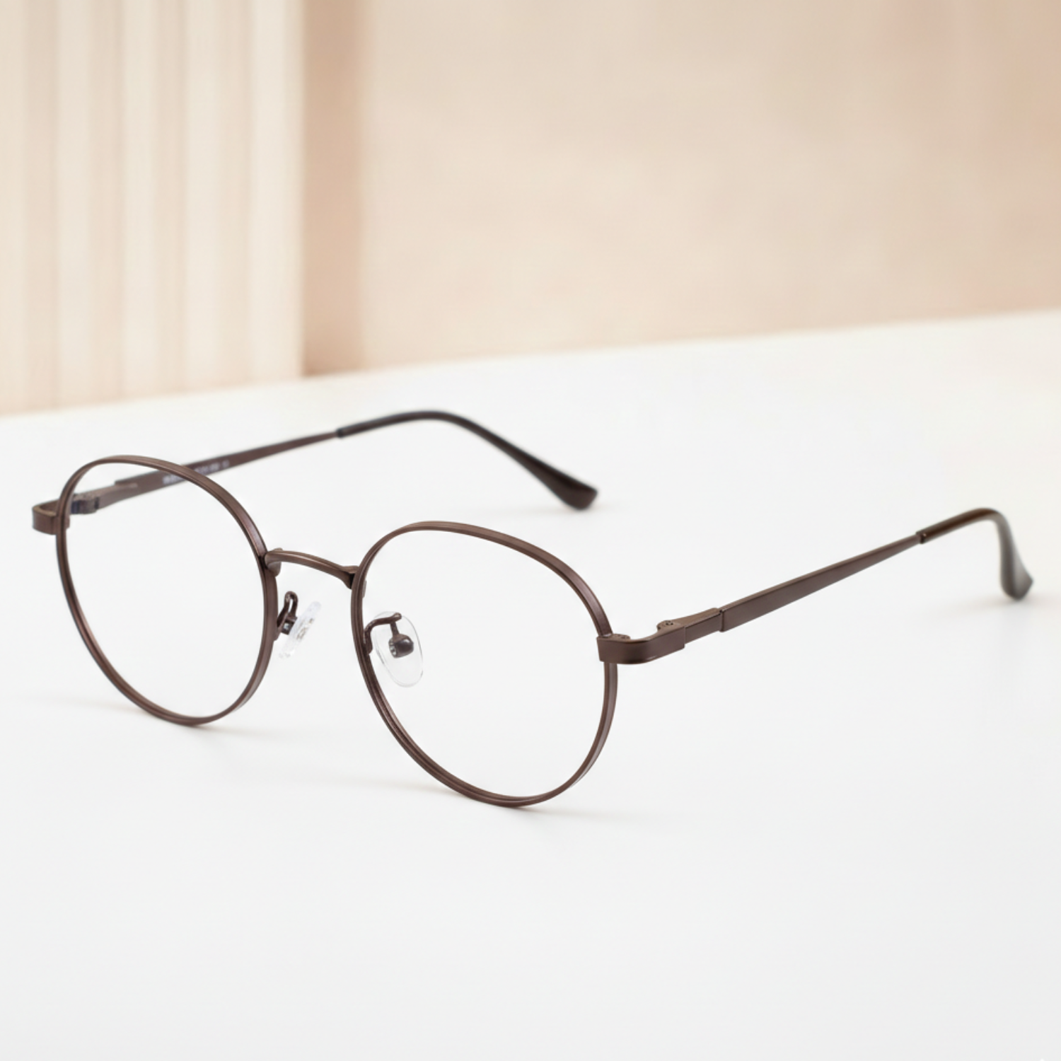 OG Round Metal Blue Block Photochromic Eyeglasses | UV Adaptive Full Rim Optical Frame