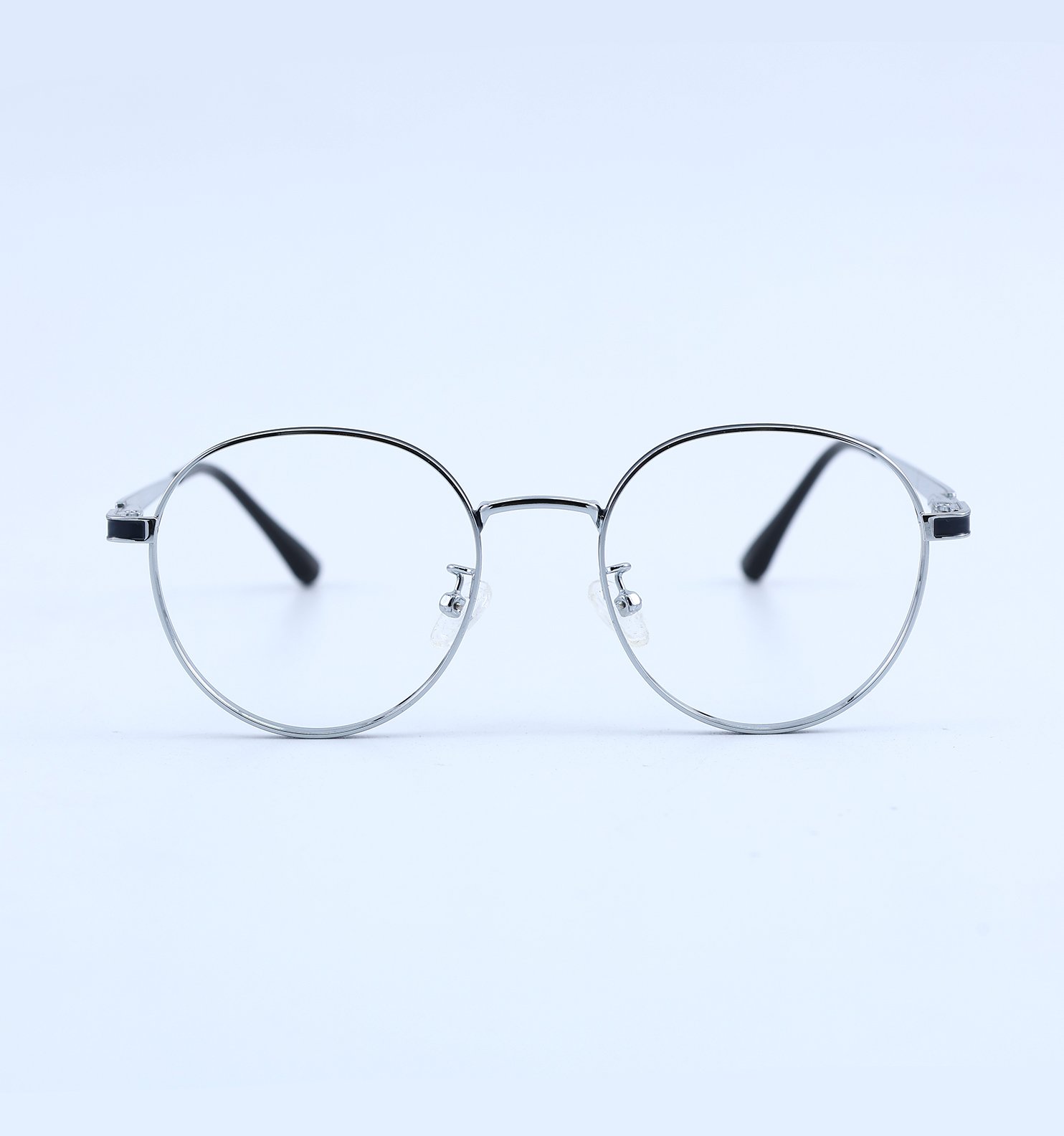 OG Round Metal Blue Block Photochromic Eyeglasses | UV Adaptive Full Rim Optical Frame