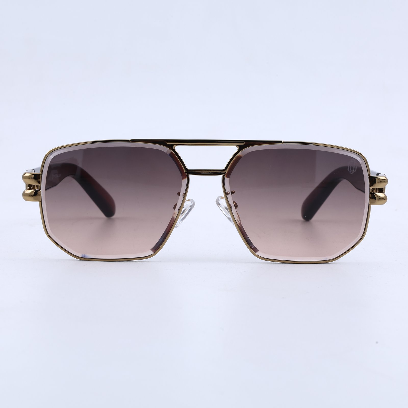 OG Royal Ember | Gold Frame Navigator Sunglasses with Rose Gradient Lenses