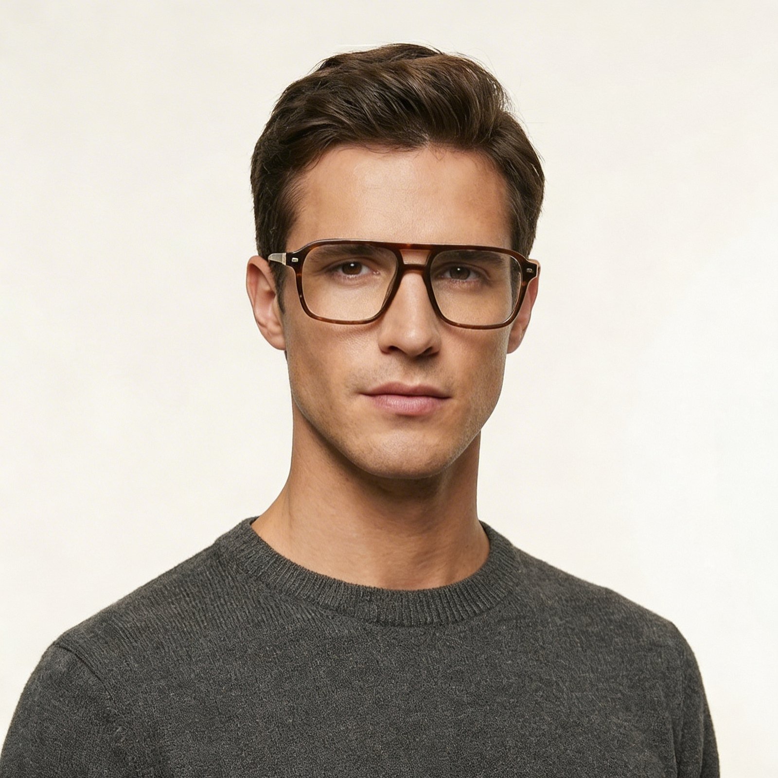 OG Royal Havana Full Rim Square Eyeglasses | Classic Dual Tone Premium Optical Frame for Men
