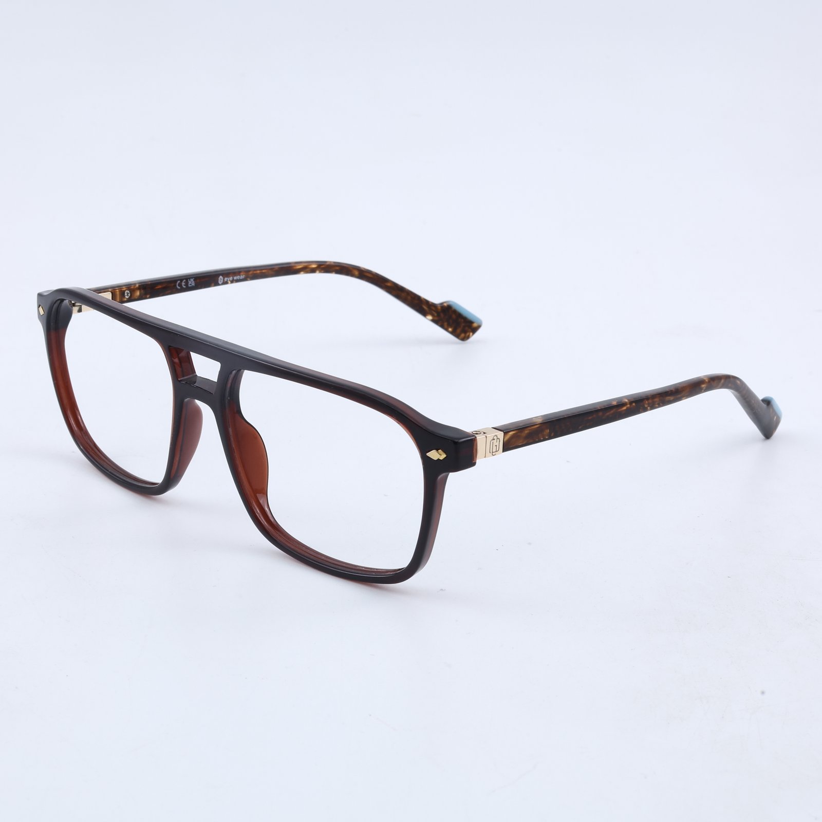 OG Royal Havana Full Rim Square Eyeglasses | Classic Dual Tone Premium Optical Frame for Men