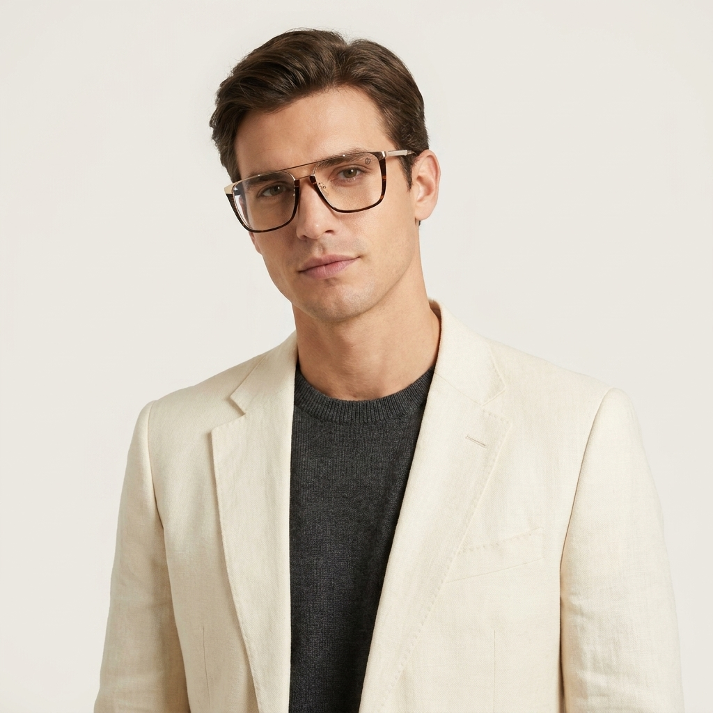 OG Royal Regent | Luxury Gold Browline Square Frame Eyewear
