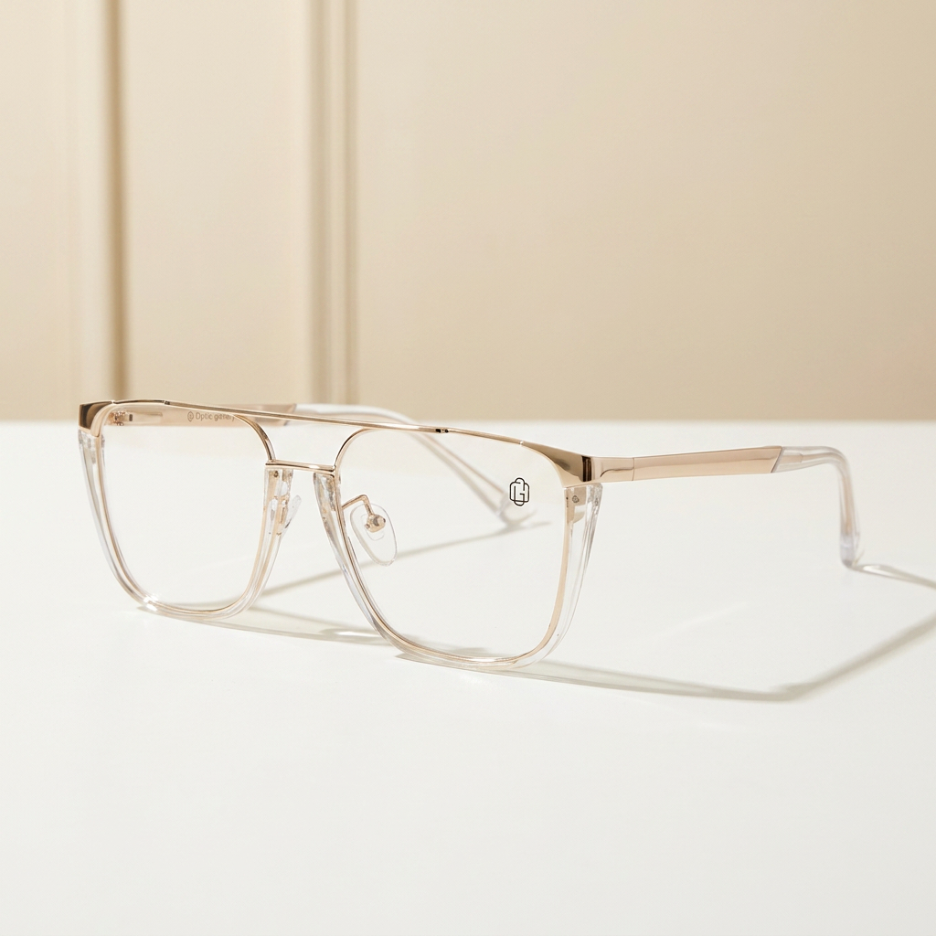 OG Royal Regent | Luxury Gold Browline Square Frame Eyewear