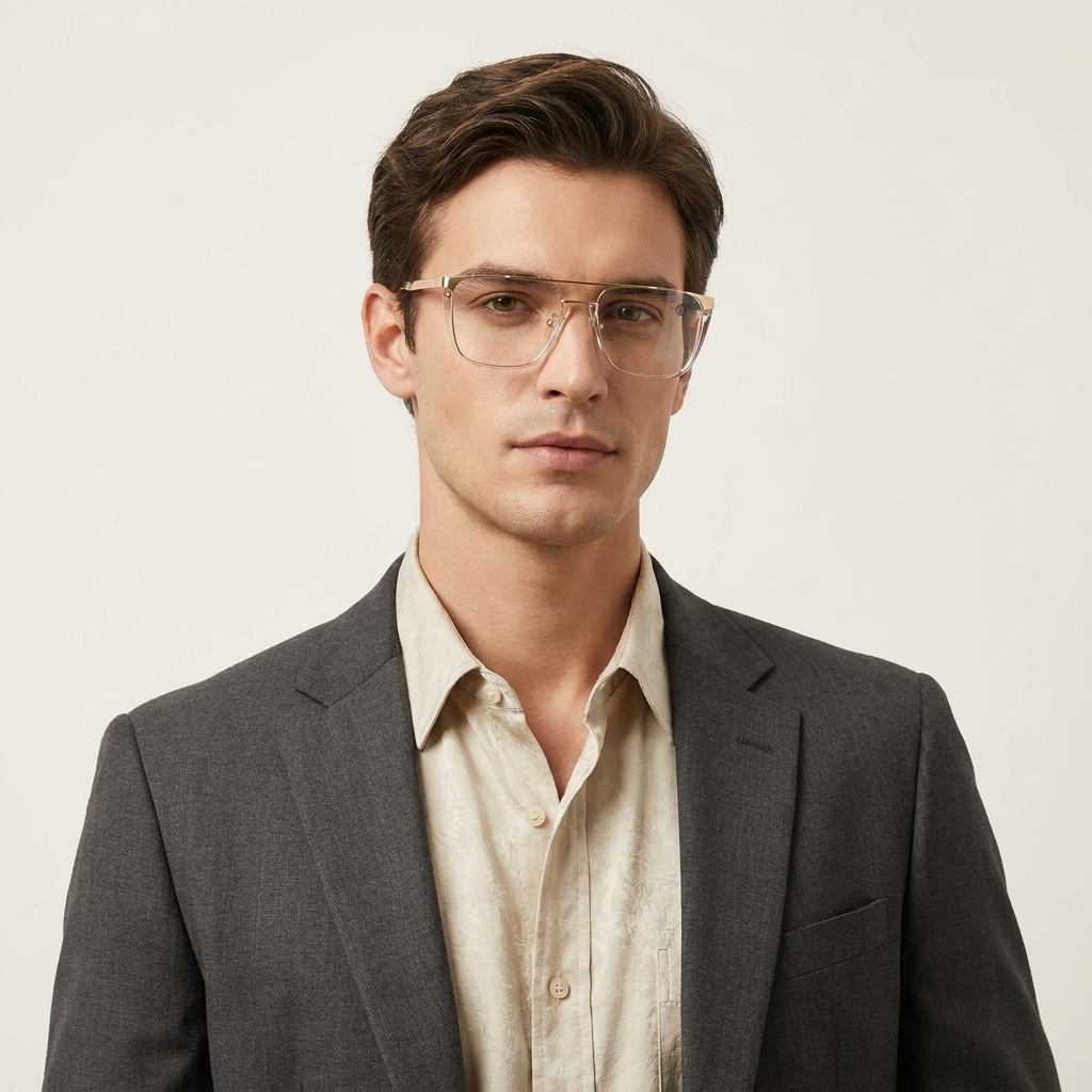 OG Royal Regent | Luxury Gold Browline Square Frame Eyewear