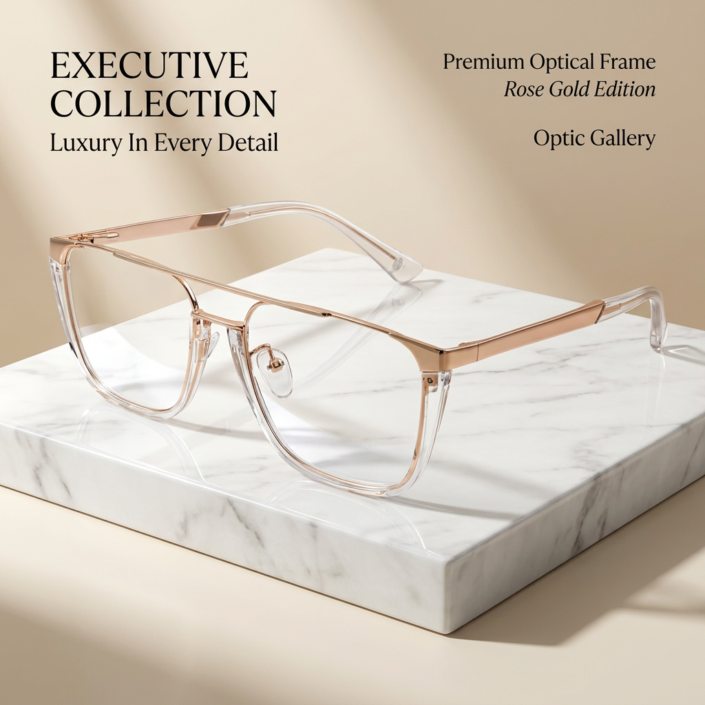 OG Royal Regent | Luxury Gold Browline Square Frame Eyewear