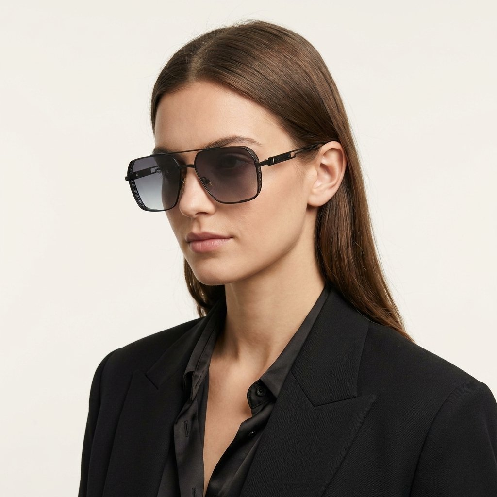 OG Royale Aviator Luxe | Gold Gradient Square Sunglasses