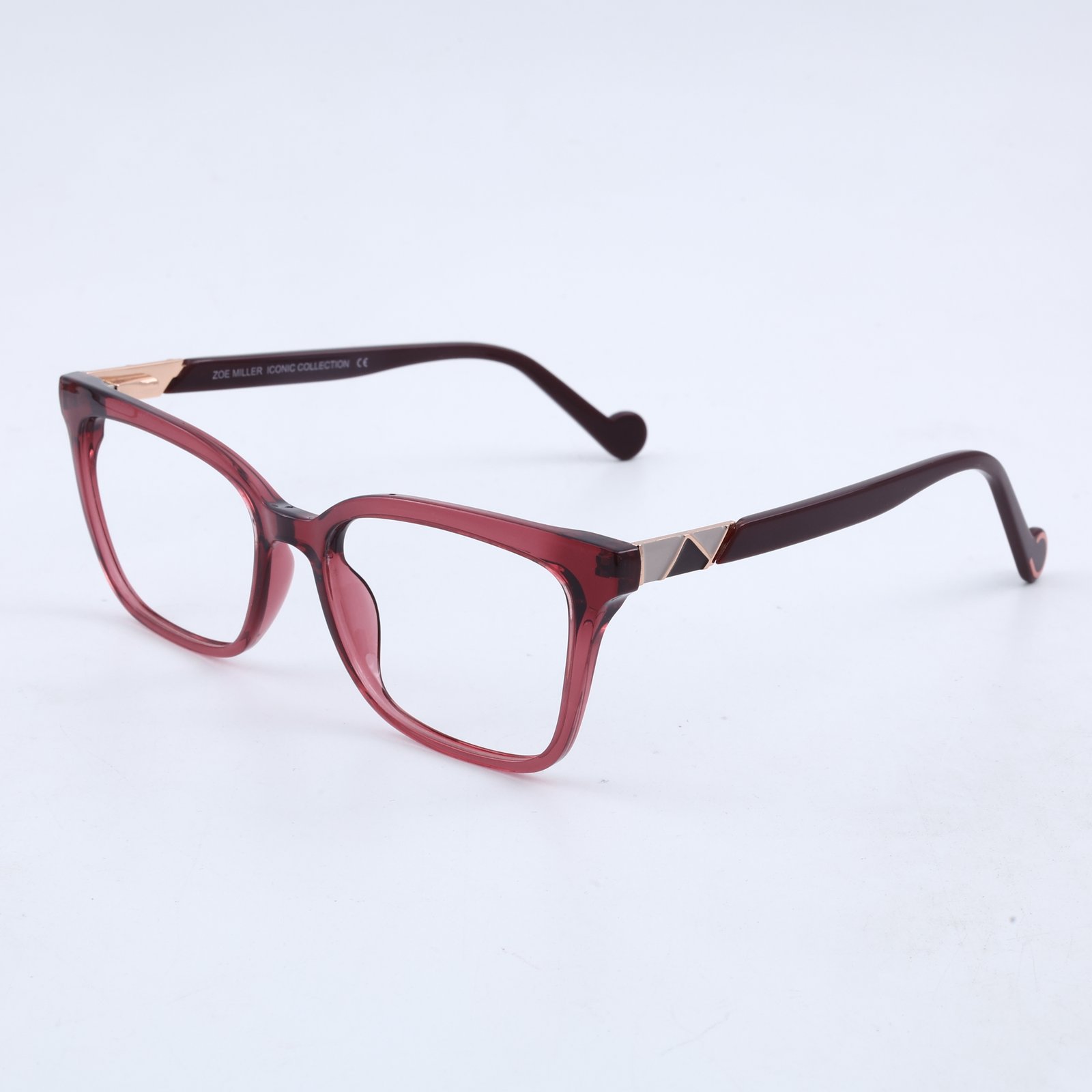 OG Ruby Aura Full Rim Square Eyeglasses | Premium Lightweight Burgundy Optical Frame for Women