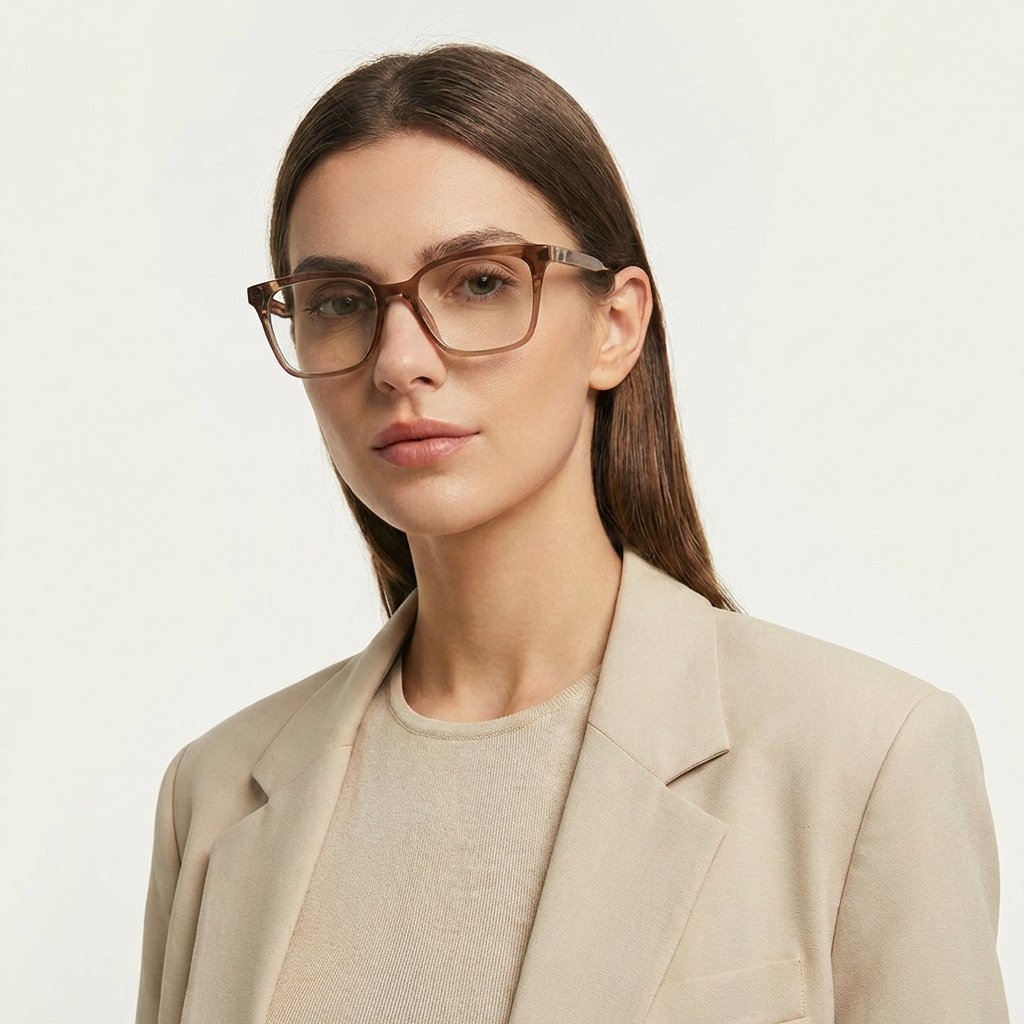 OG Ruby Aura Full Rim Square Eyeglasses | Premium Lightweight Burgundy Optical Frame for Women