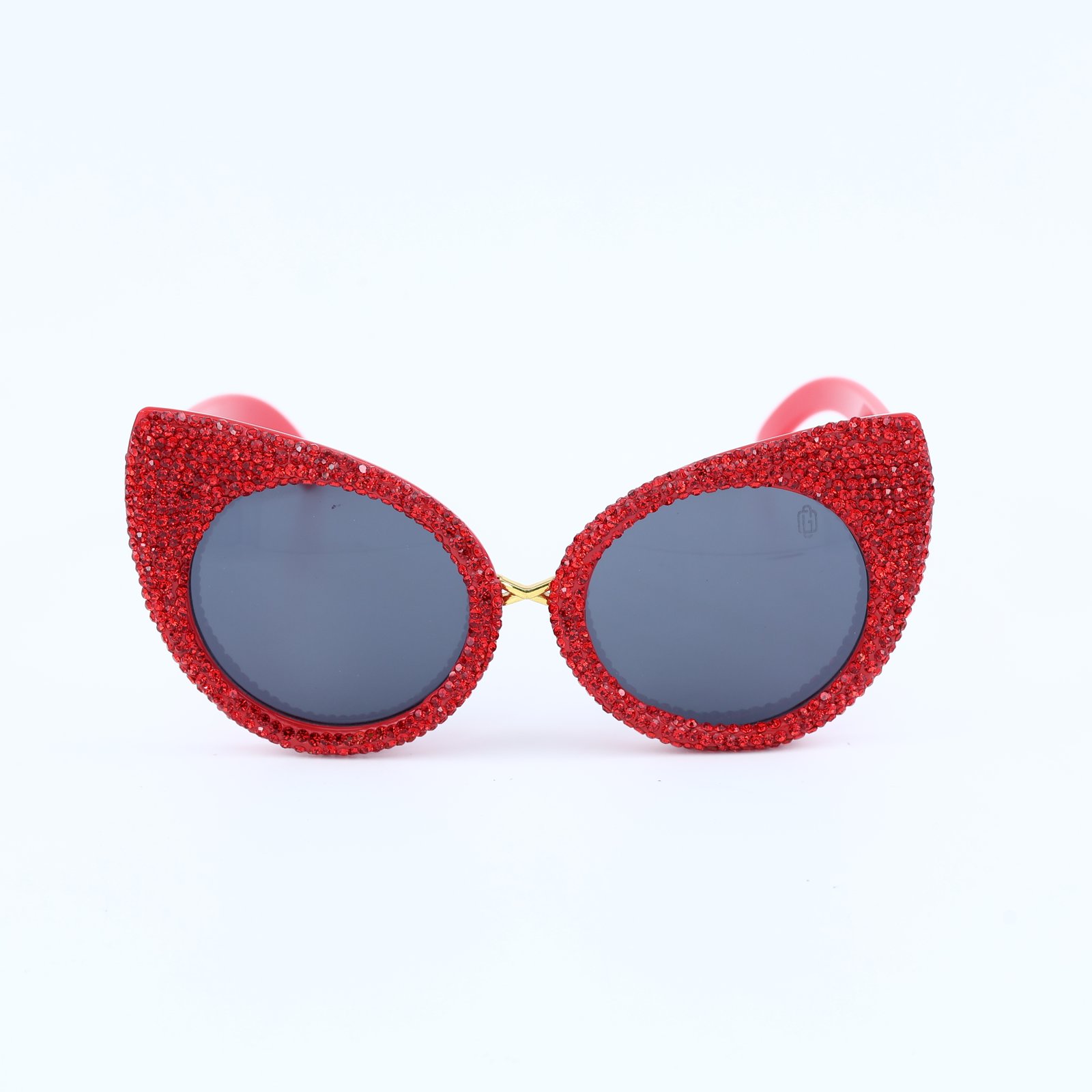 OG Ruby Queen Cat-Eye Sunglasses | Red Crystal Studded Luxury Party Shades for Women