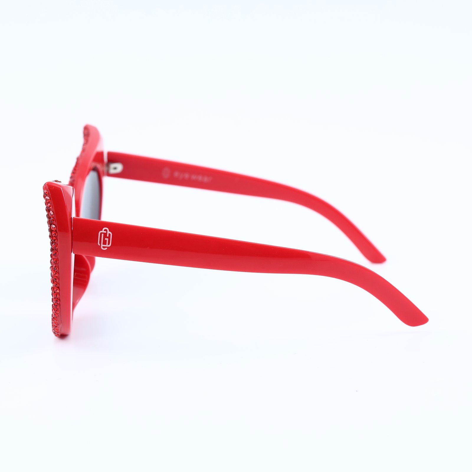 OG Ruby Queen Cat-Eye Sunglasses | Red Crystal Studded Luxury Party Shades for Women