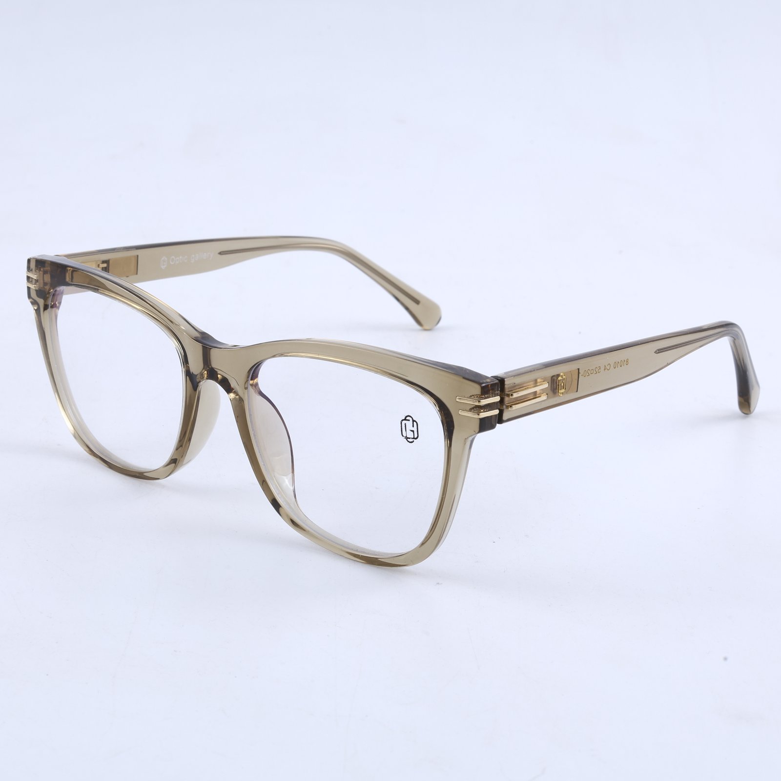 OG Sandstone Luxe Edge | Transparent Beige Square Eyeglasses