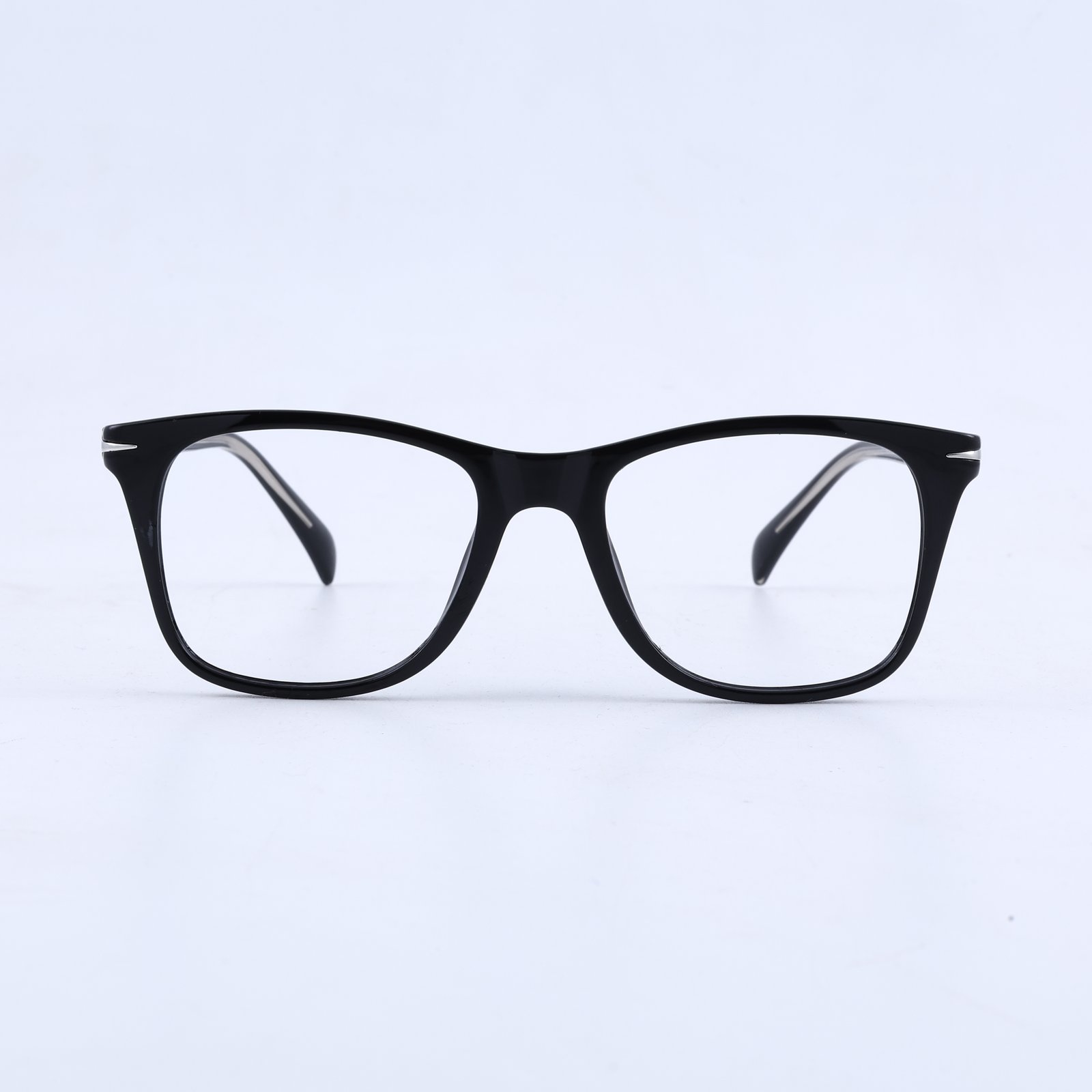 OG Shadow 5-in-1 Clip-On | Glossy Black Square Magnetic Eyeglasses