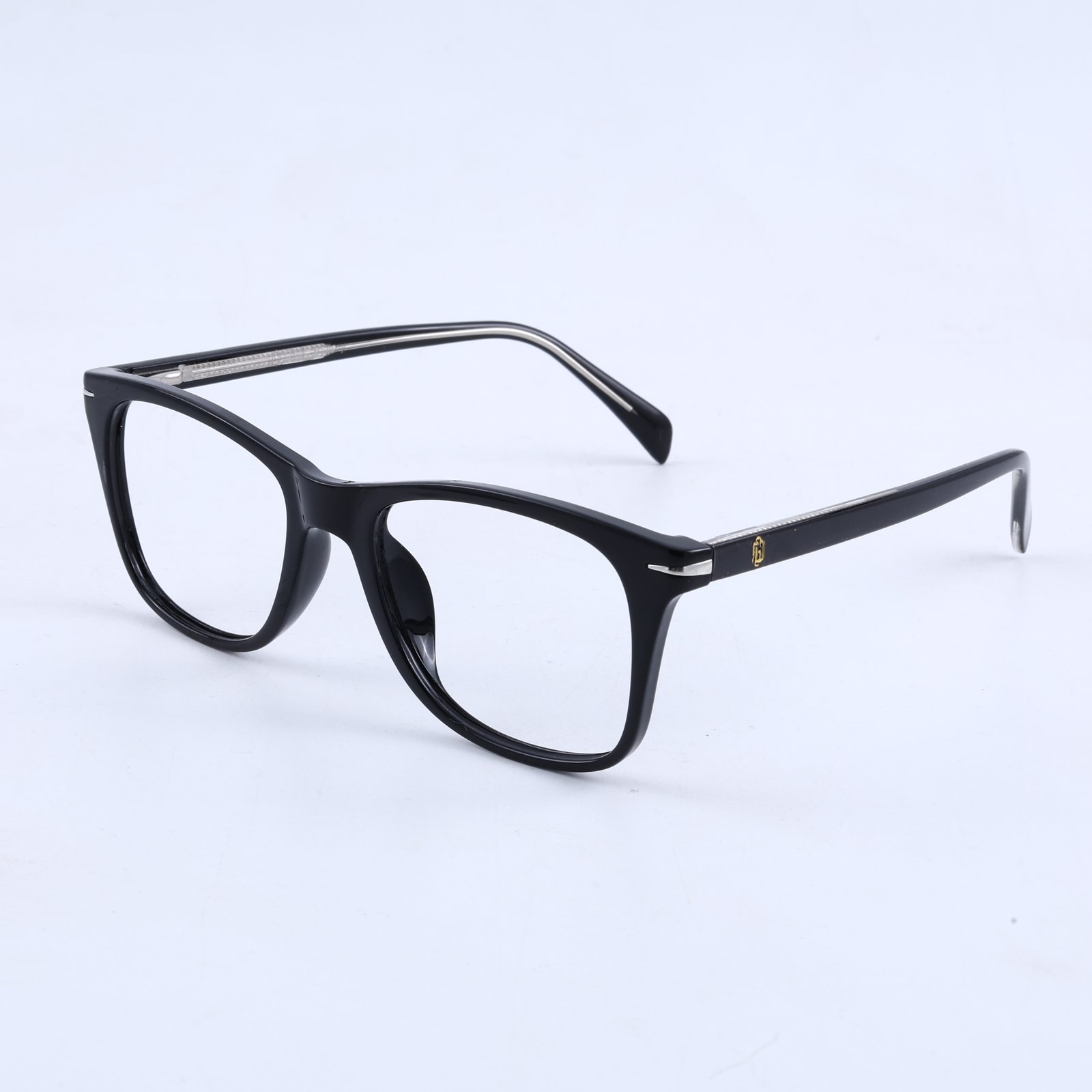 OG Shadow 5-in-1 Clip-On | Glossy Black Square Magnetic Eyeglasses