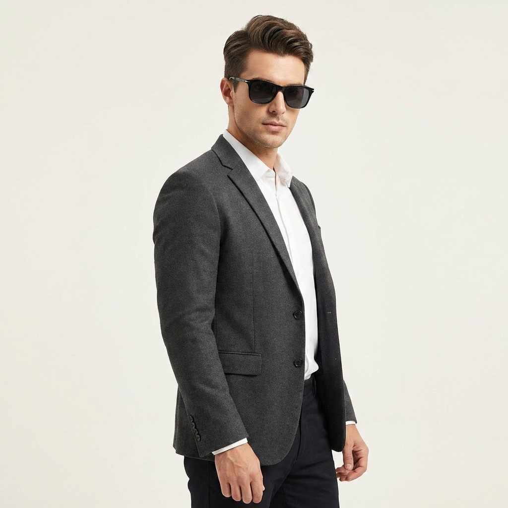 OG Shadow 5-in-1 Clip-On | Glossy Black Square Magnetic Eyeglasses