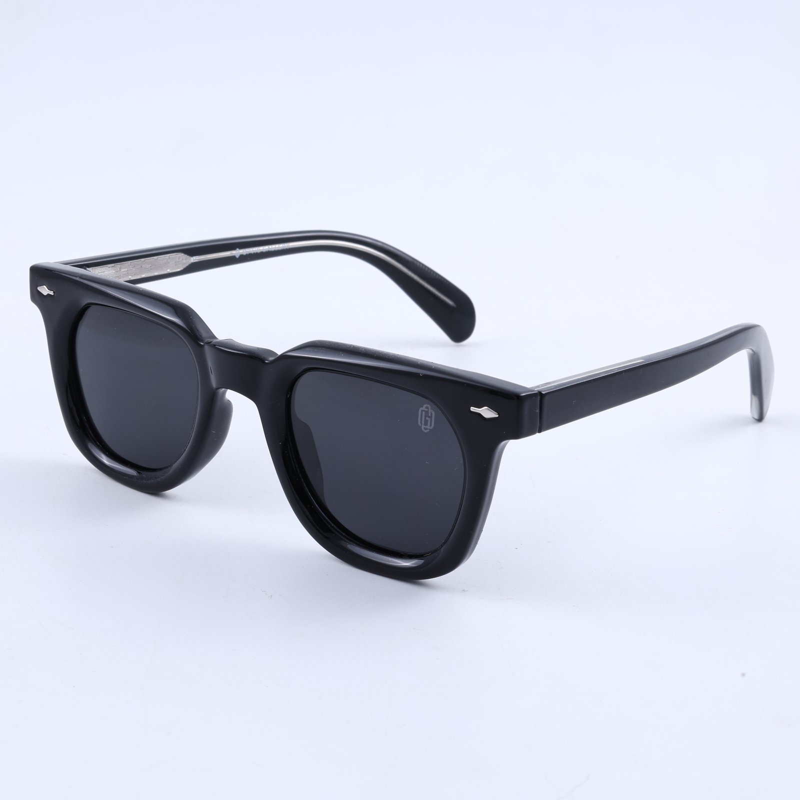 OG Shadow Baron | Luxury Black Oversized Square Sunglasses with Smoke Black Lenses