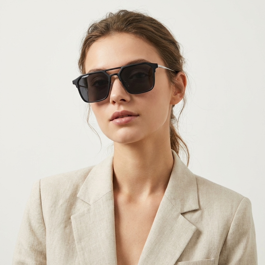 OG Shadow Blade | Modern Cut Bridge Black Clip OnSunglasses