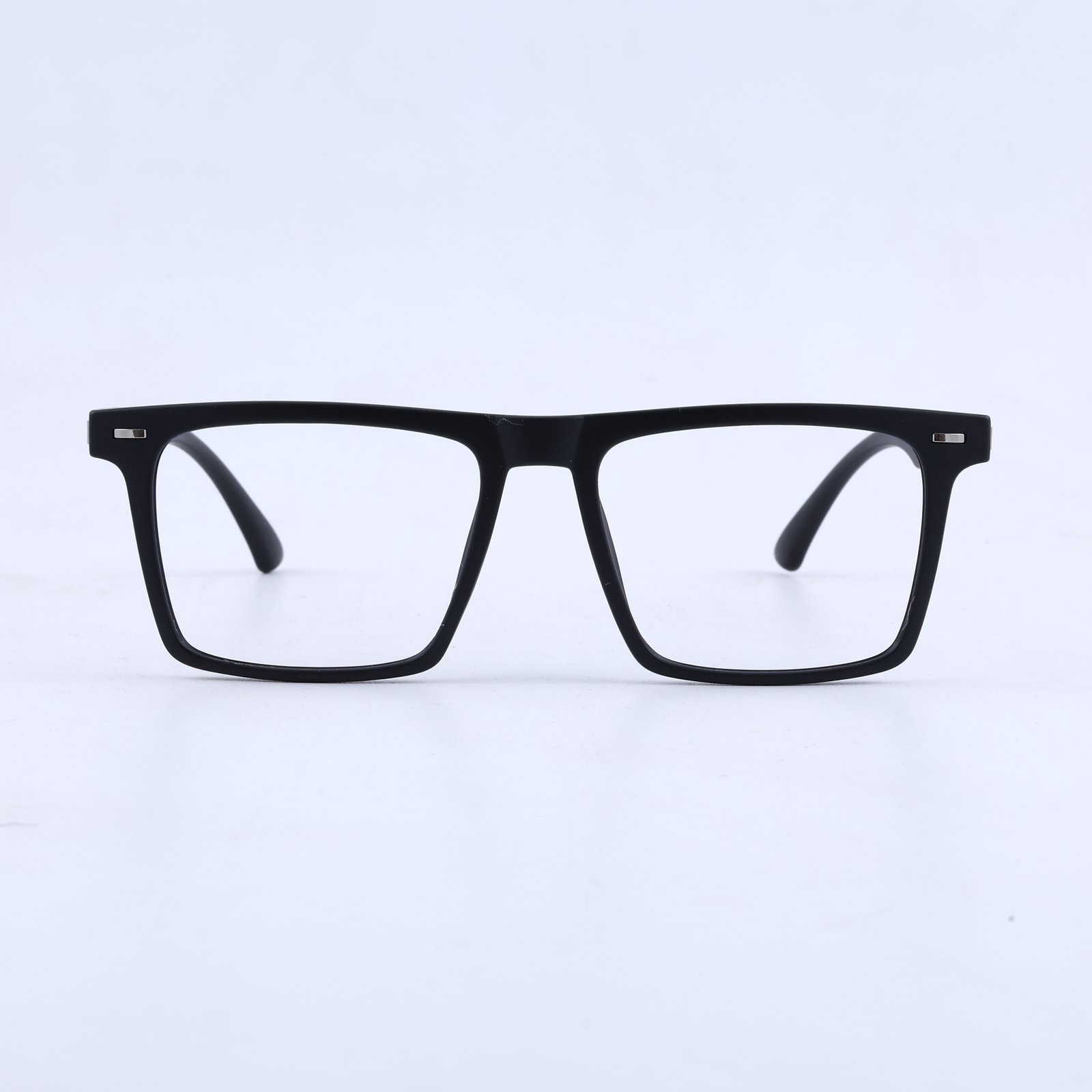 OG Shadow Core Clip-On | Matte Black Square Magnetic Eyeglasses
