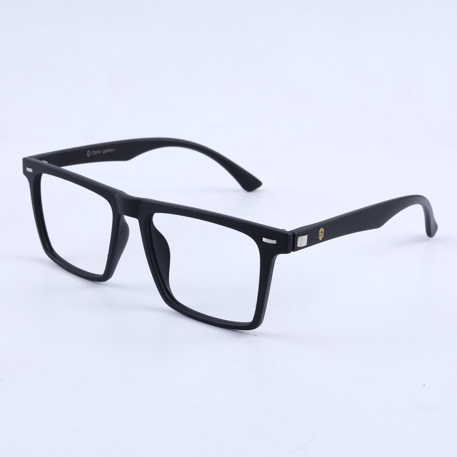 OG Shadow Core Clip-On | Matte Black Square Magnetic Eyeglasses
