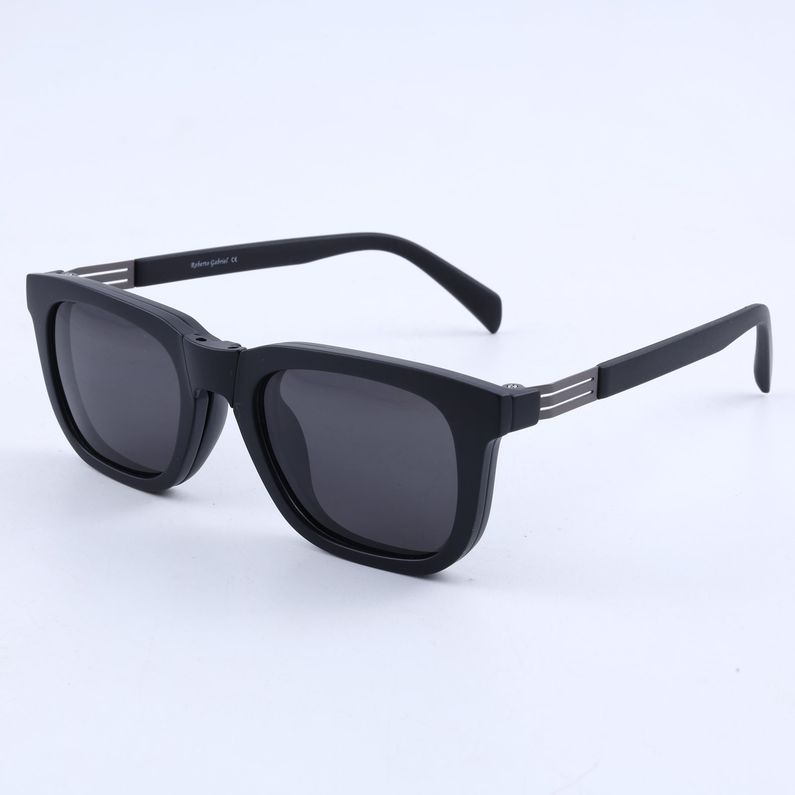 OG Shadow Crest | Premium Matte Black Magnetic Clip-On Eyewear
