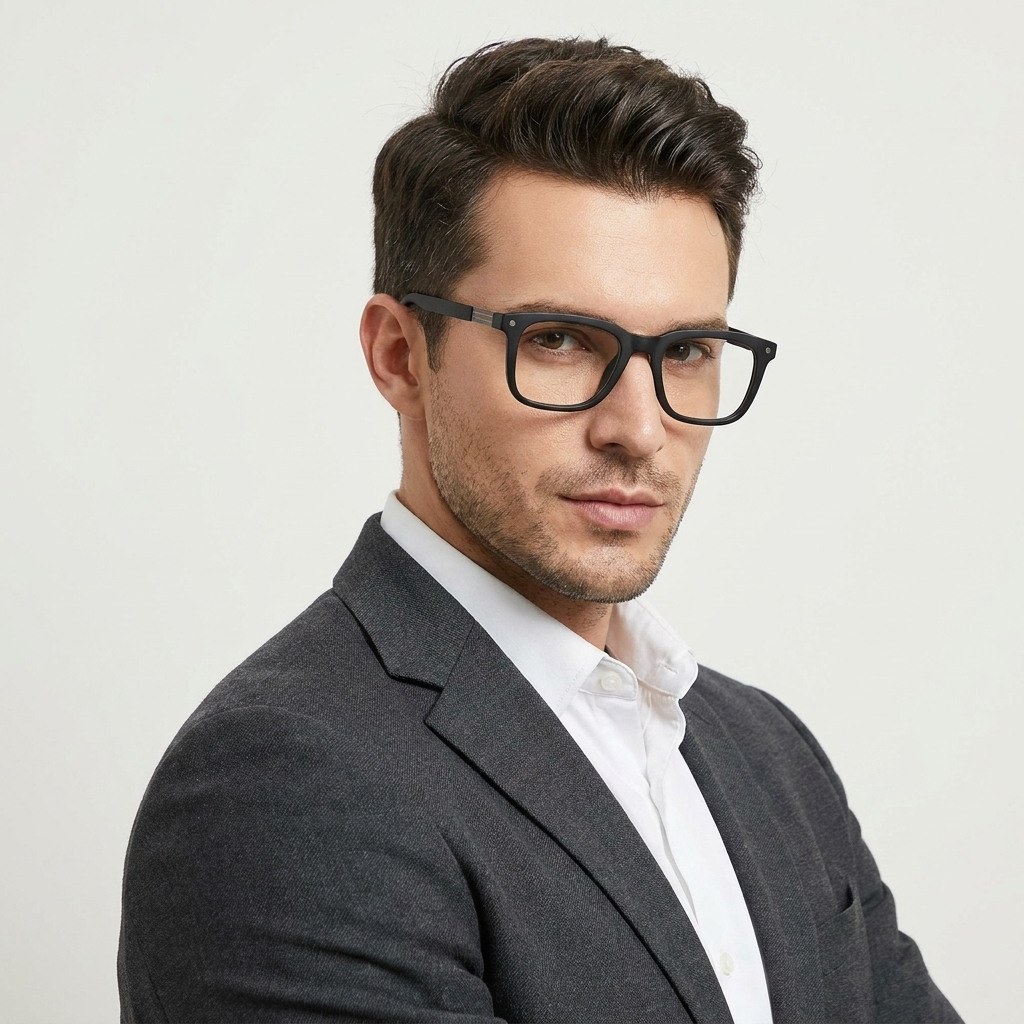 OG Shadow Crest | Premium Matte Black Magnetic Clip-On Eyewear