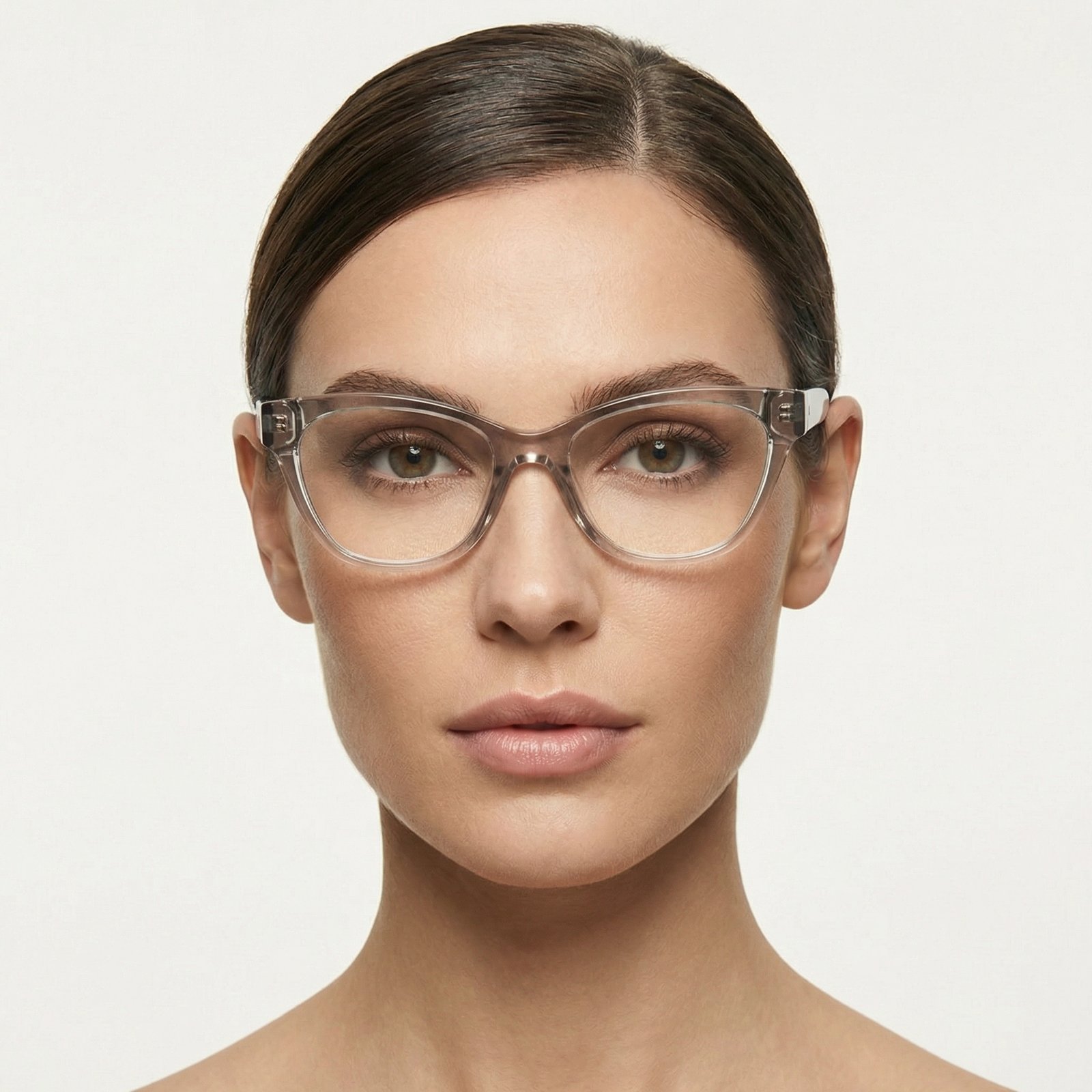 OG Shadow Curve Full Rim Cat-Eye Eyeglasses | Sleek Glossy Lightweight Optical Frame for Women