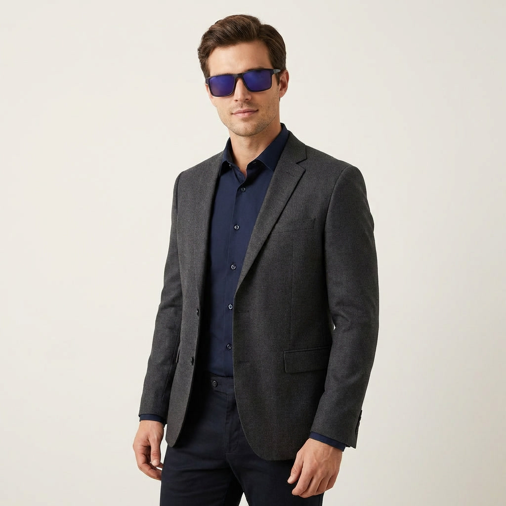 OG Shadow Luxe Clip-On | Matte Black Rectangular Magnetic Sunglasses