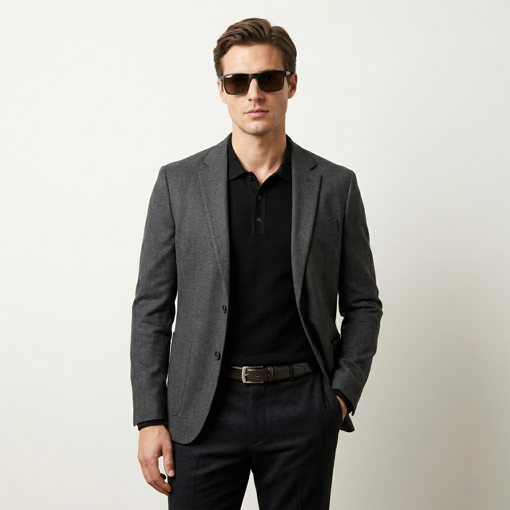 OG Shadow Luxe Clip-On | Matte Black Rectangular Magnetic Sunglasses