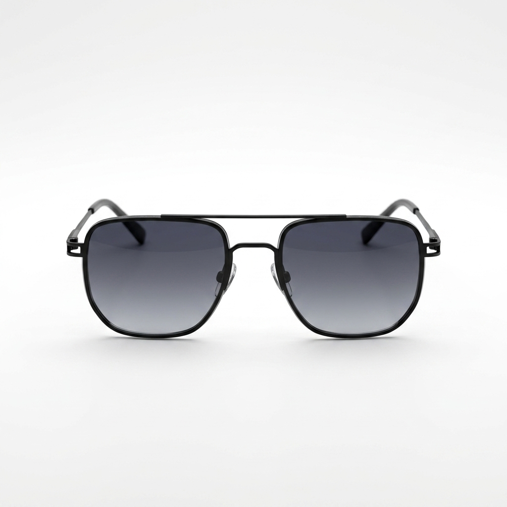 OG Shadow Pilot | Matte Black Aviator Blue Gradient Sunglasses