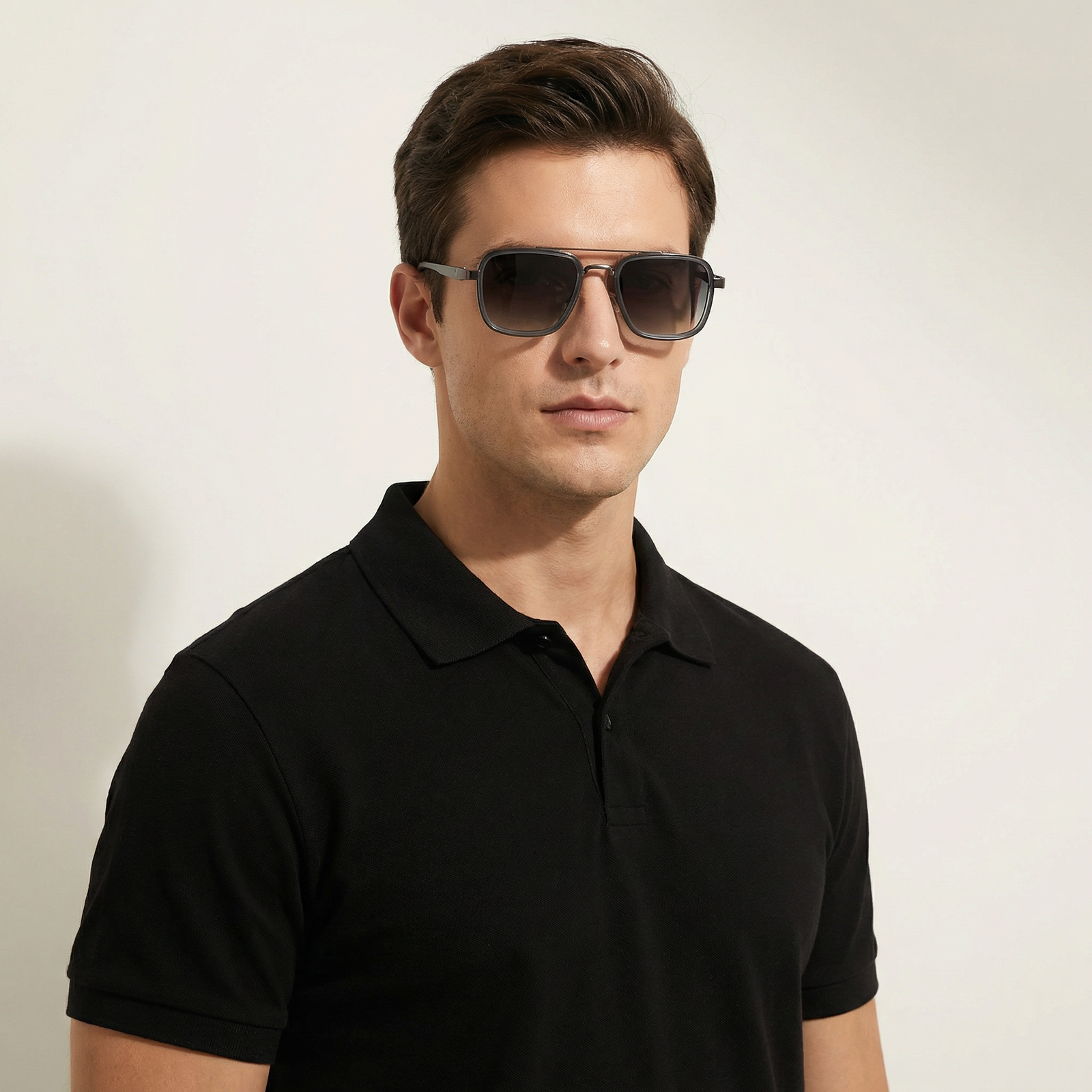 OG Shadow Pilot | Black Square Aviator Sunglasses
