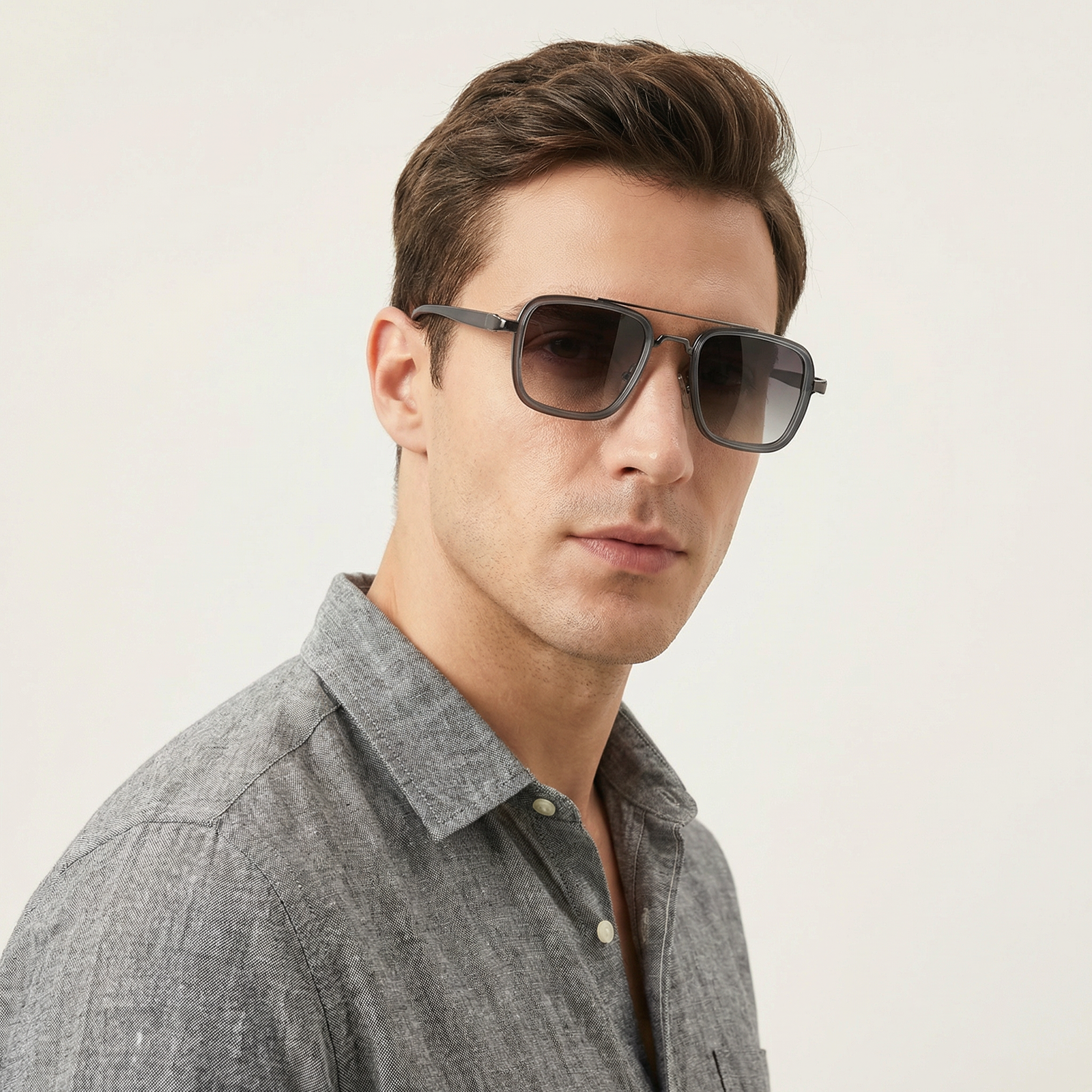 OG Shadow Pilot | Black Square Aviator Sunglasses