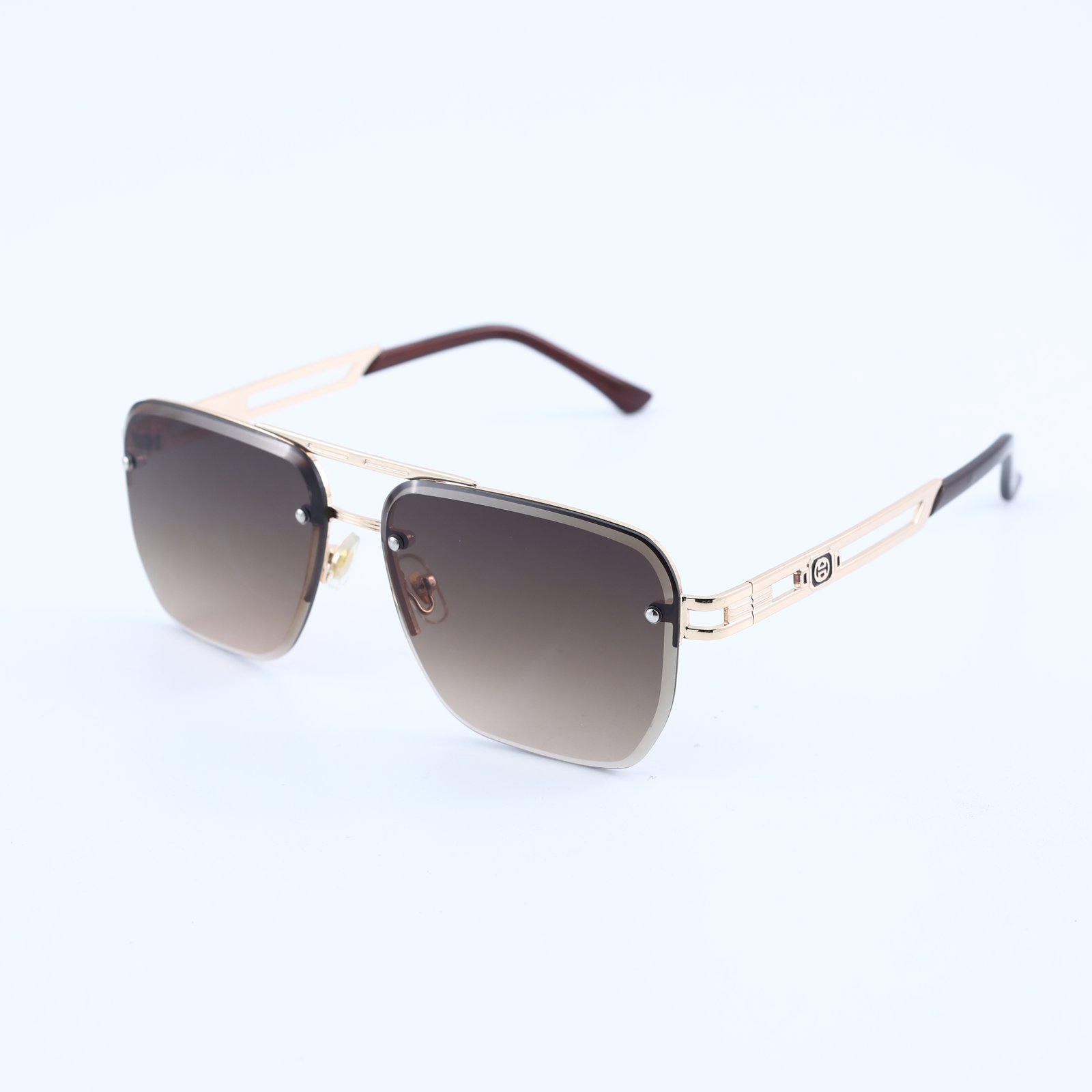 OG Silver Mist | Rimless Gradient Square Sunglasses
