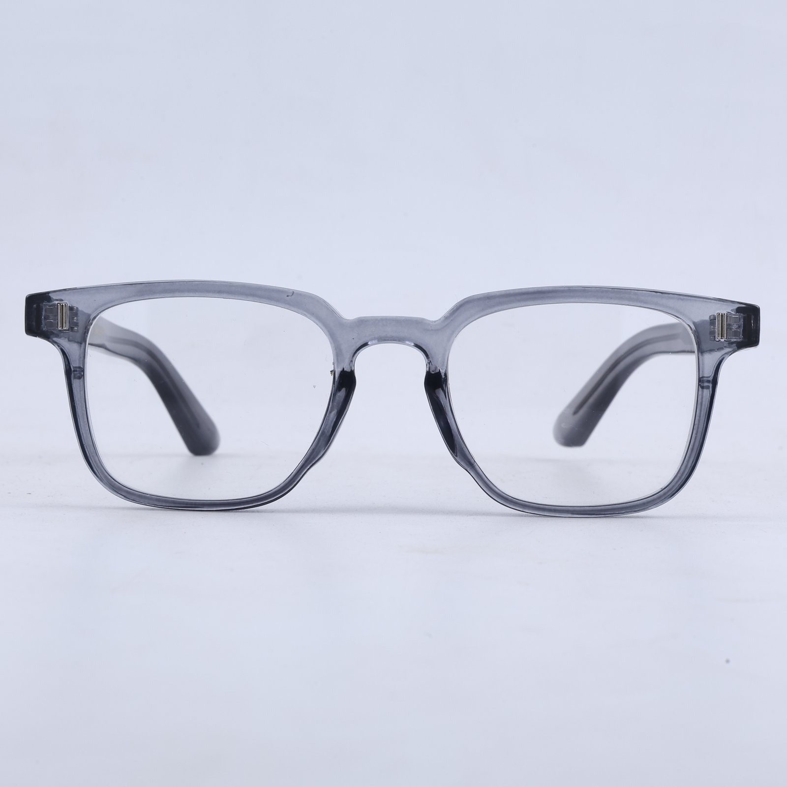 OG Silver Phantom | Luxury Smoke Crystal Optical Frame with Signature Gold Heritage Accents