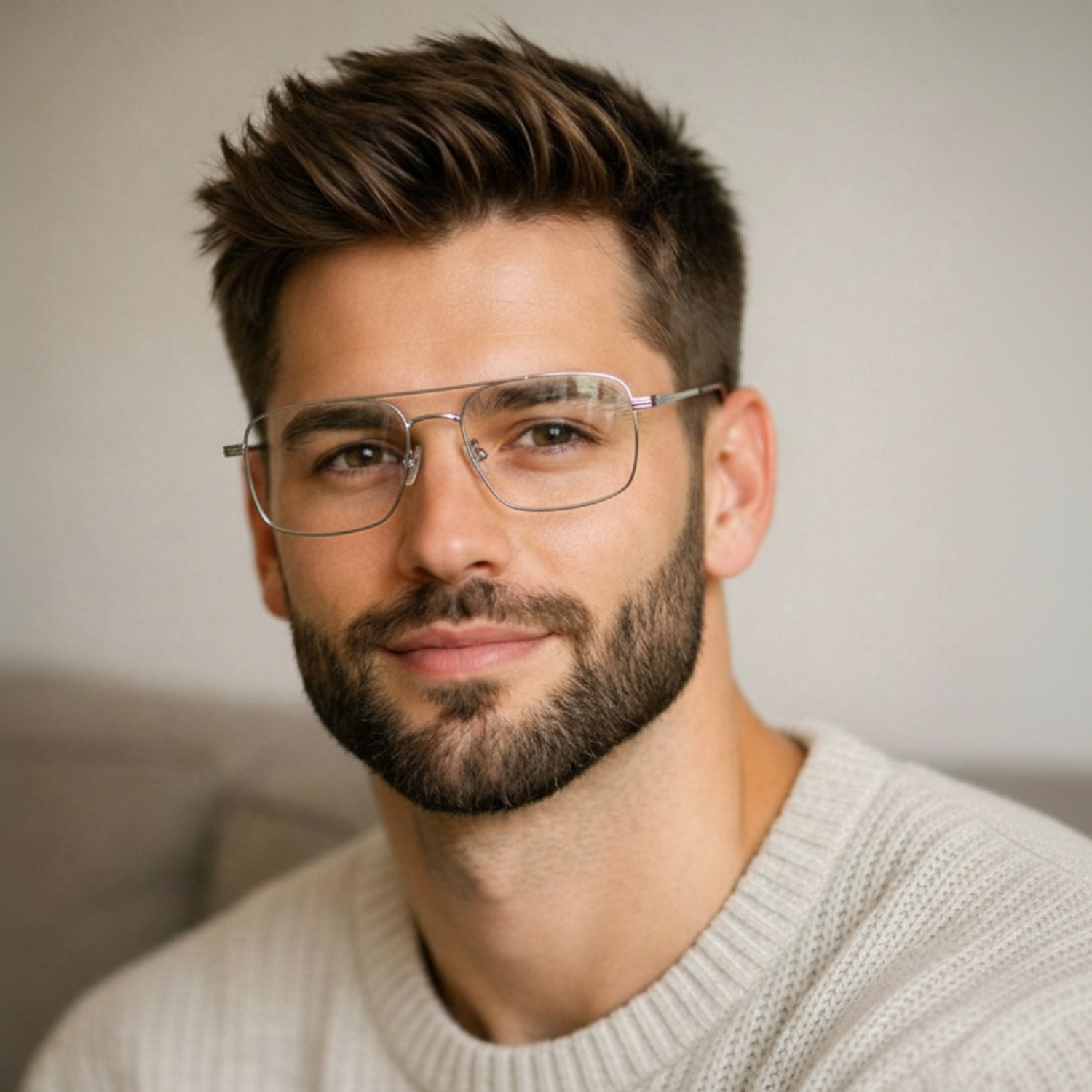 OG Sky Line Square Full Rim Eyeglasses | Premium Lightweight Optical Frame for Men