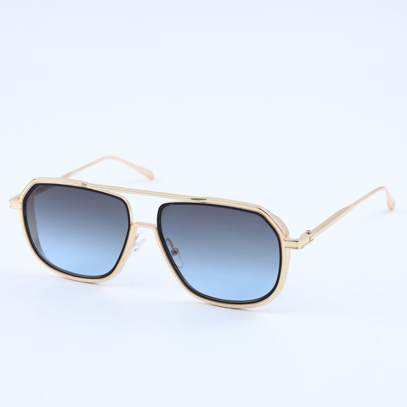 OG Skyframe Elite | Gold Double Bridge Blue Gradient Aviator Sunglasses