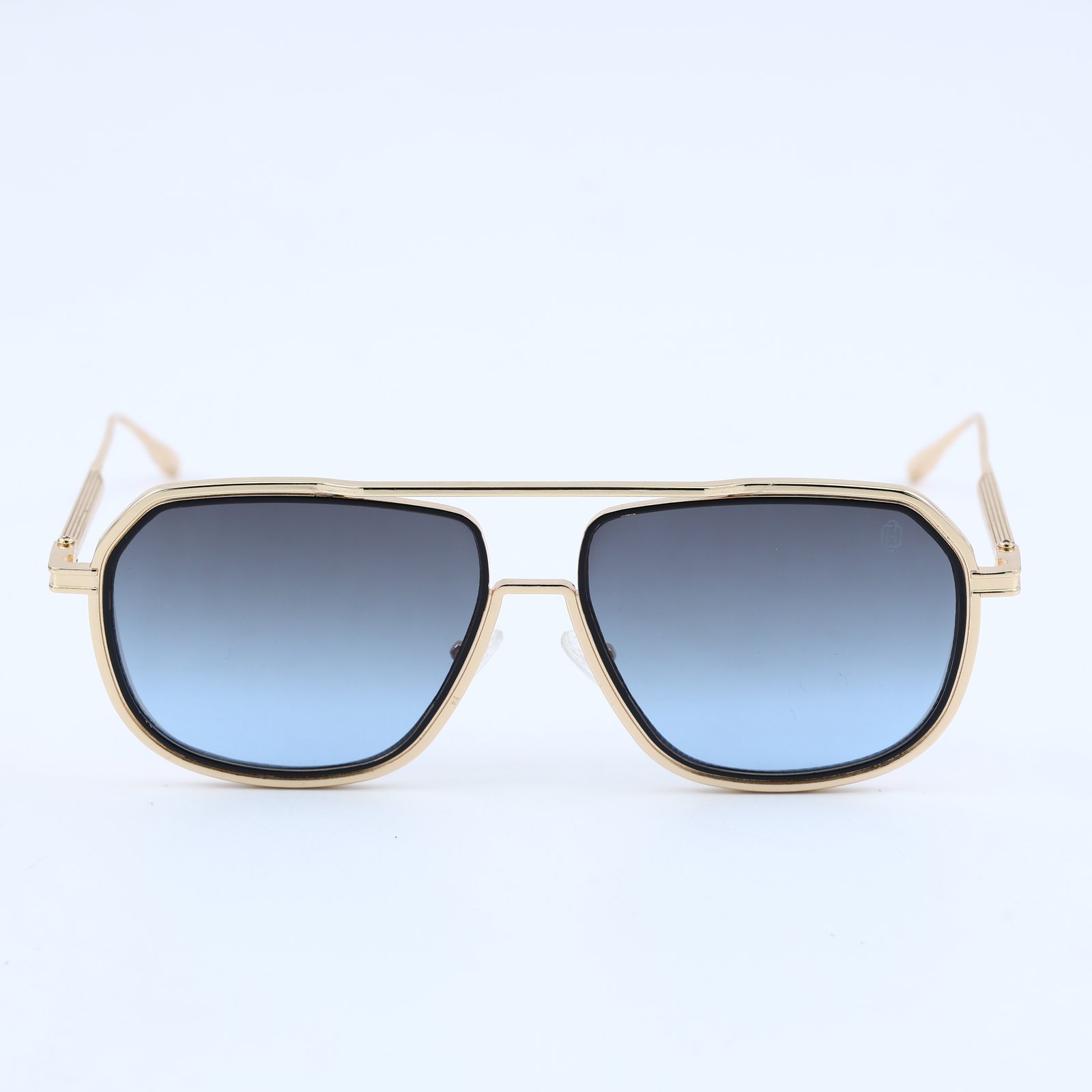 OG Skyframe Elite | Gold Double Bridge Blue Gradient Aviator Sunglasses