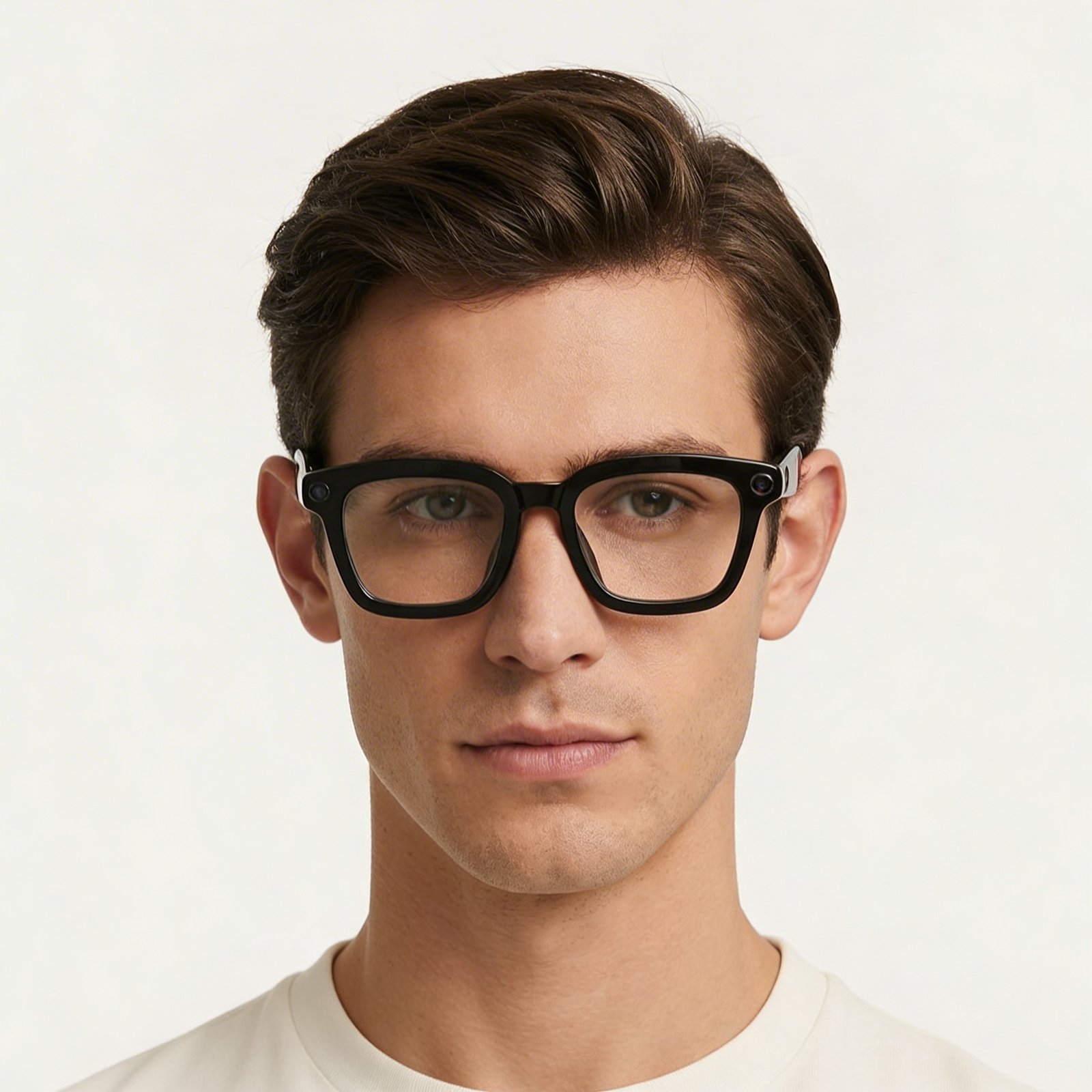 OG VisionX Smart Full Rim Square AI Glasses | Matte Grey Intelligent Smart Frame for Men