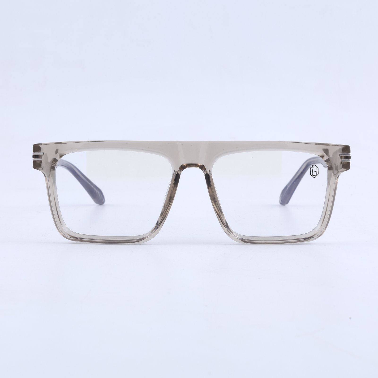 OG Smoke Crystal Edge | Bold Square Eyeglasses