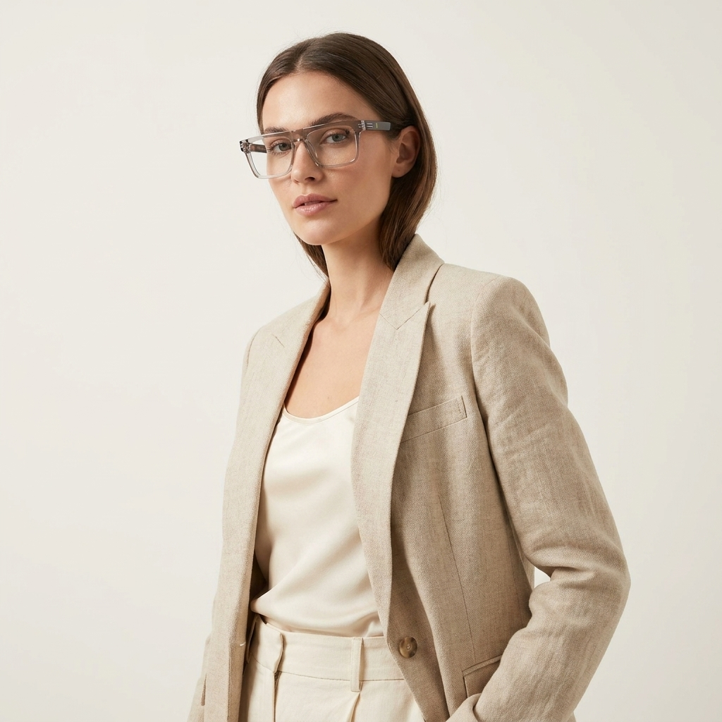 OG Smoke Crystal Edge | Bold Square Eyeglasses