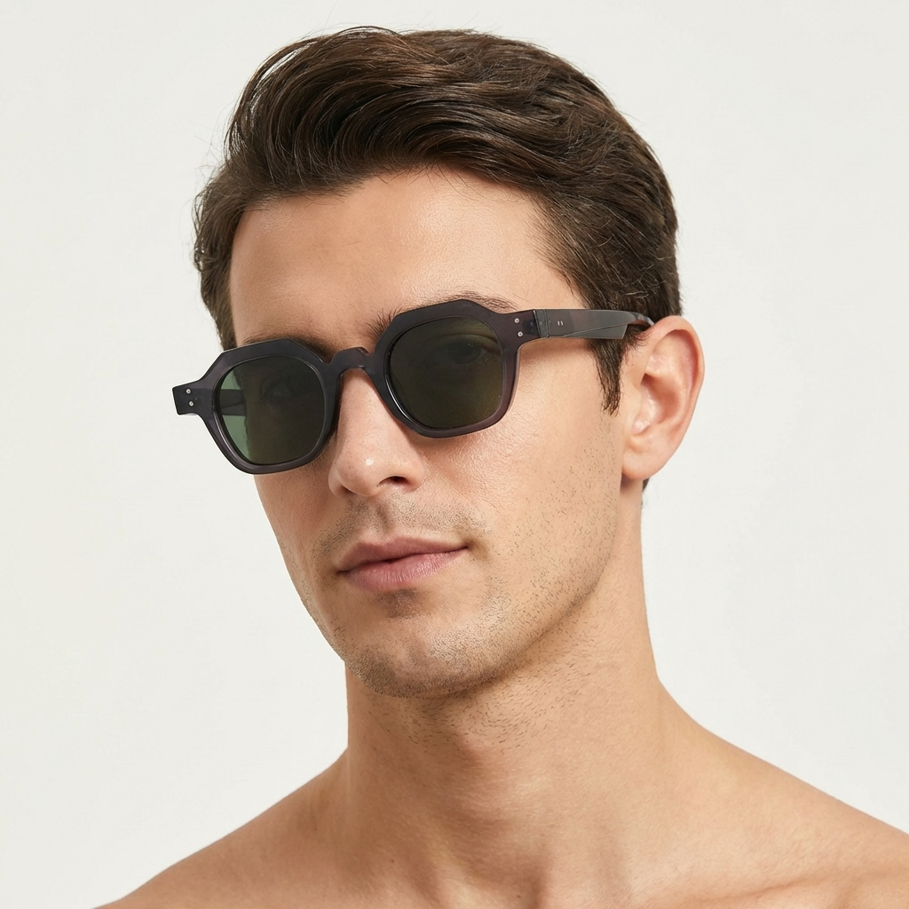 OG Smoke Cut | Geometric Round Matte Sunglasses