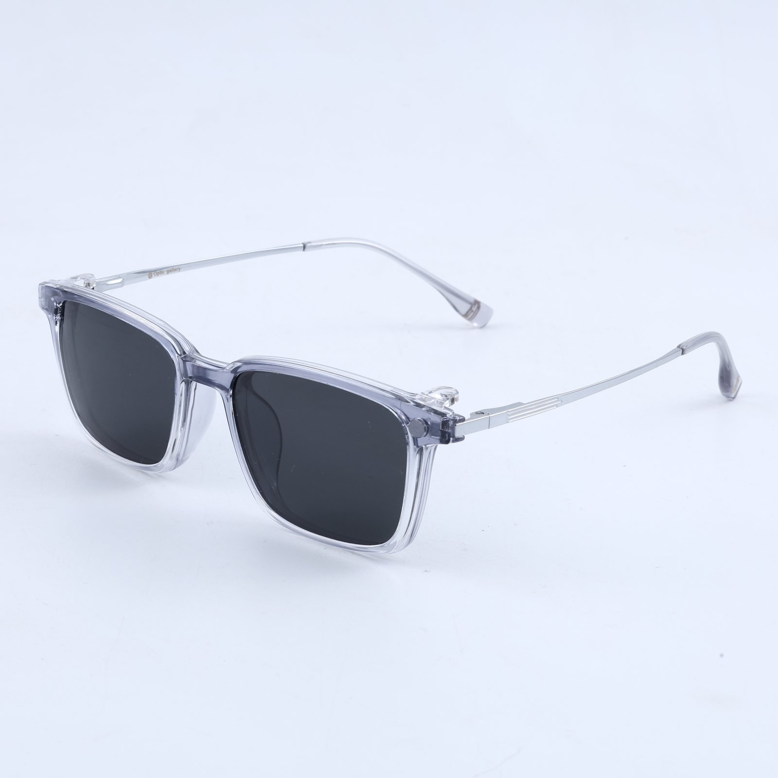 OG Smoke Luxe Clip-On | Crystal Square Magnetic Sunglasses