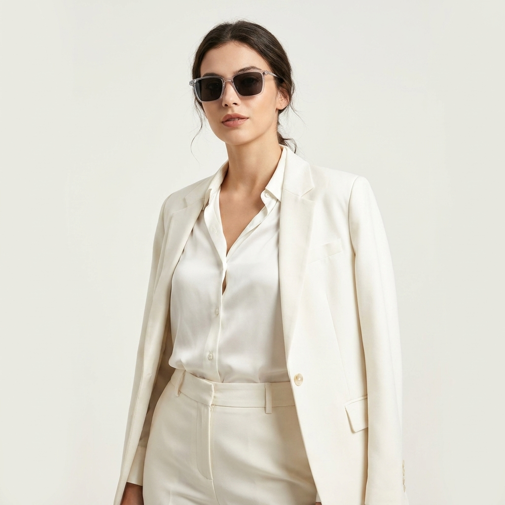 OG Smoke Luxe Clip-On | Crystal Square Magnetic Sunglasses