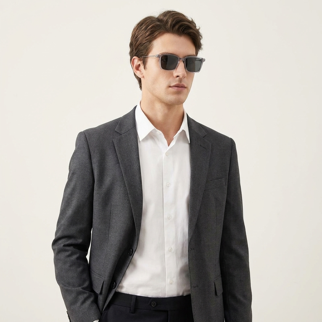 OG Smoke Luxe Clip-On | Crystal Square Magnetic Sunglasses