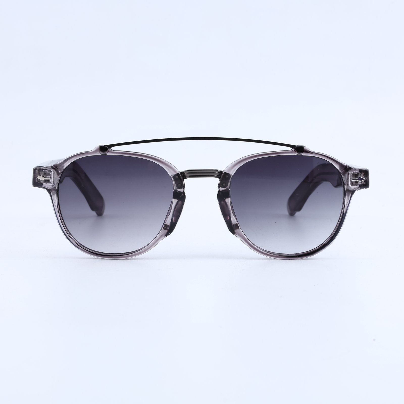 OG Smoke Orbit Luxe | Round Double-Bridge Gradient Sunglasses