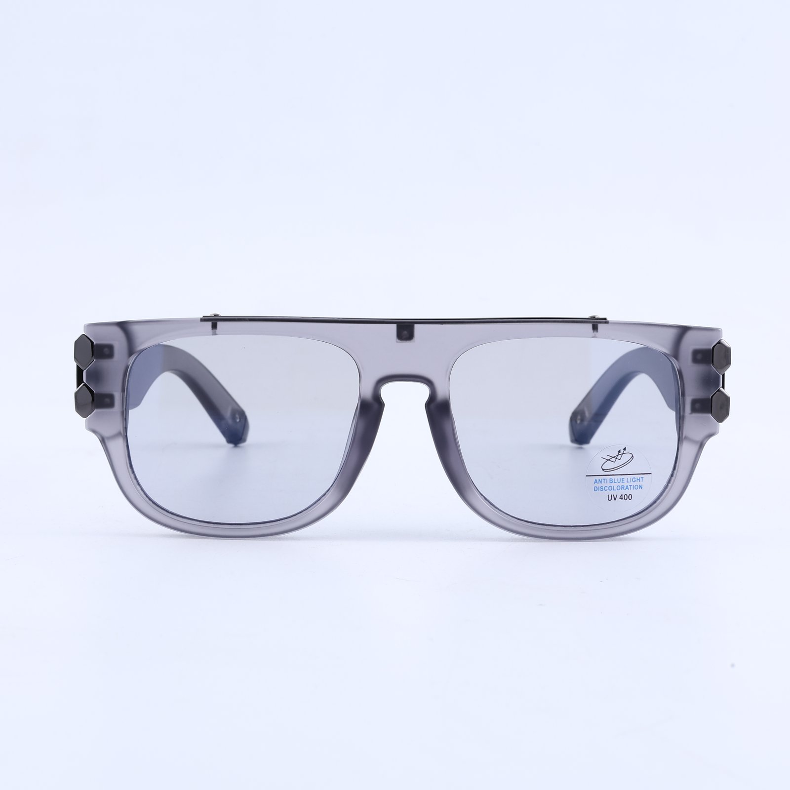 OG Smoke Prism Shield | Transparent Square Eyeglasses