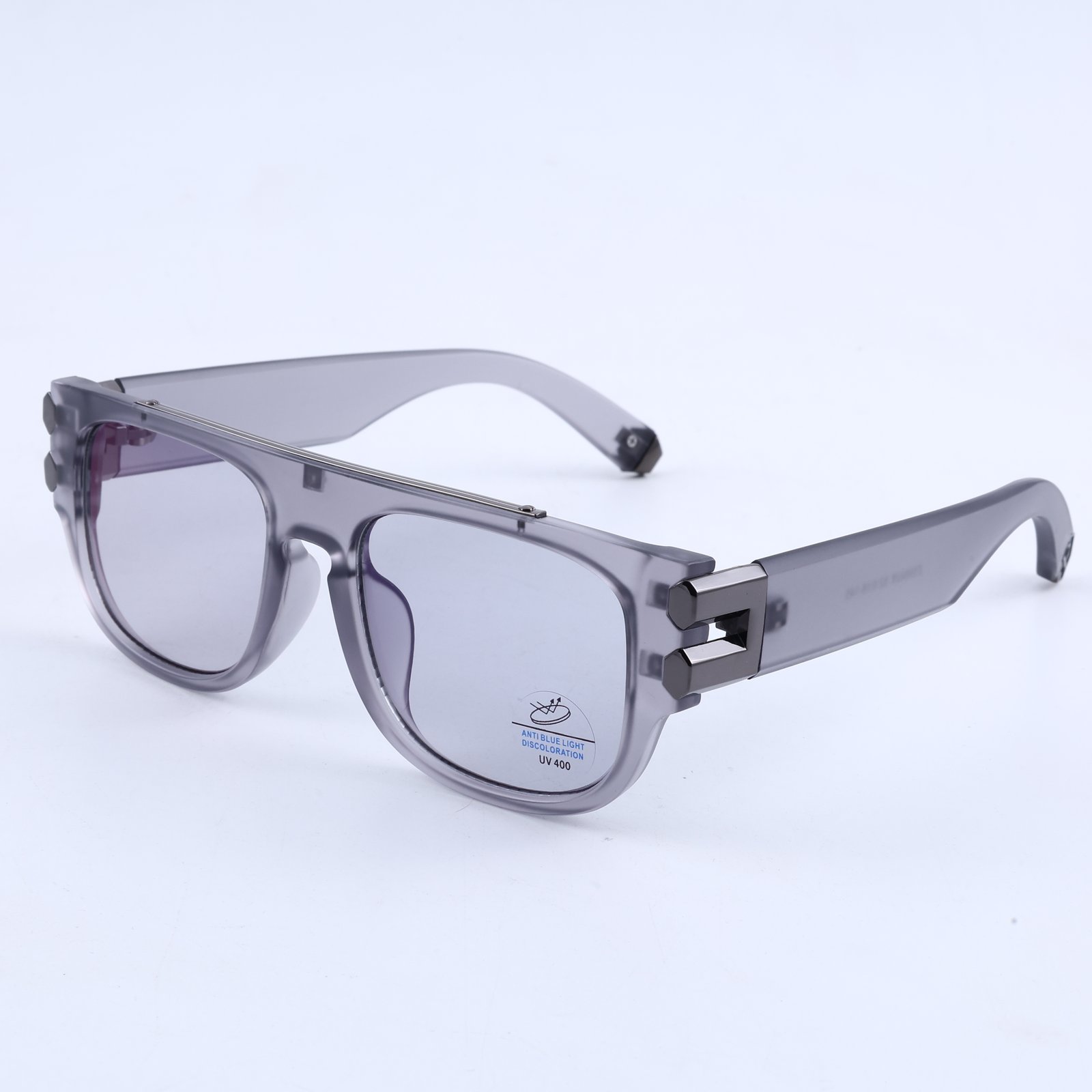 OG Smoke Prism Shield | Transparent Square Eyeglasses