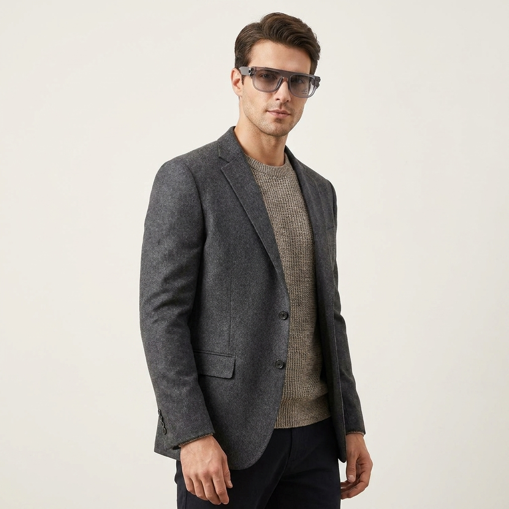 OG Smoke Prism Shield | Transparent Square Eyeglasses